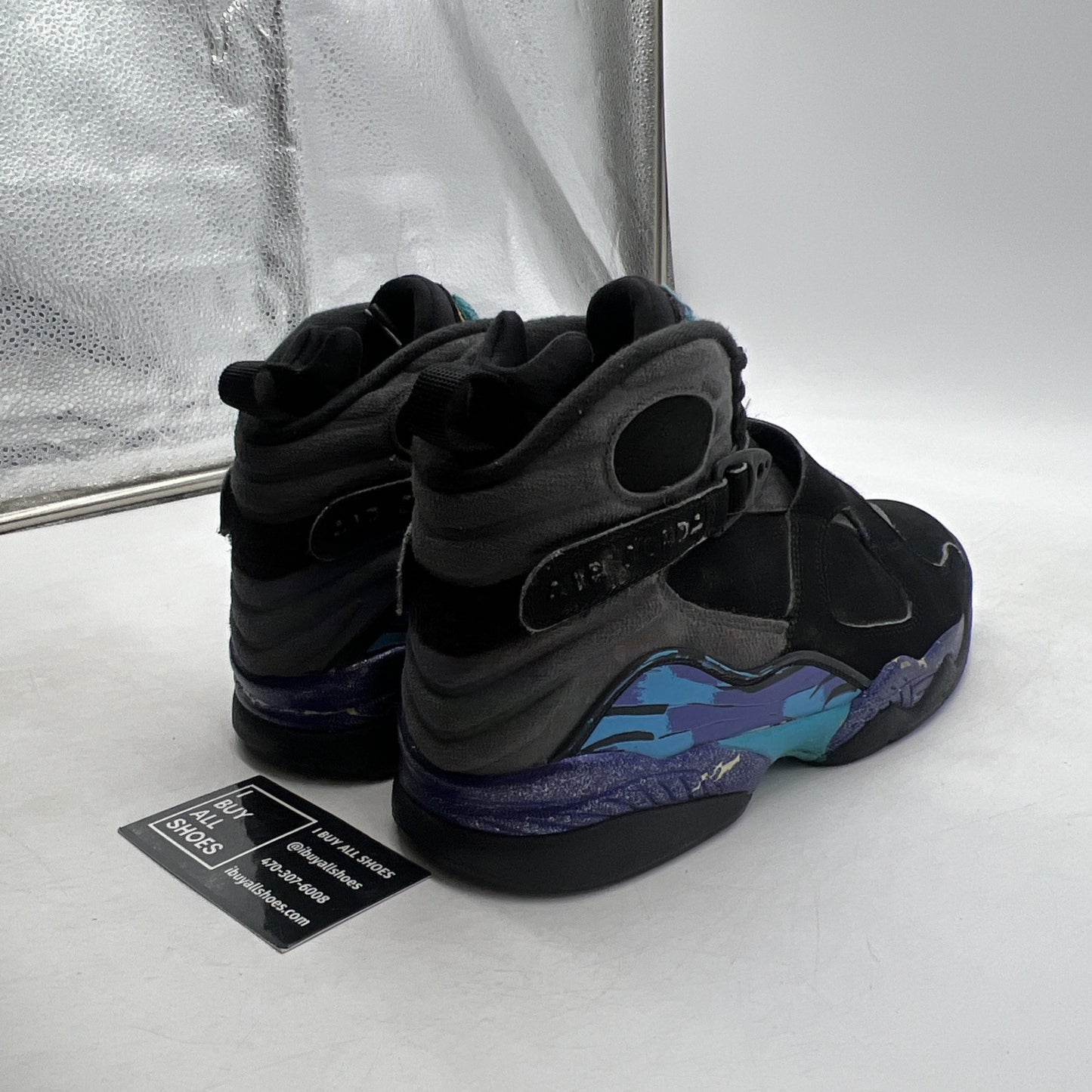 Size 8 - Air Jordan 8 Retro Aqua 2015 (305381-025)