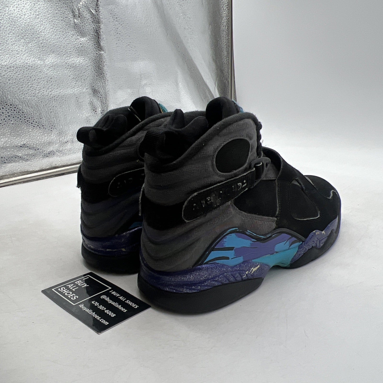 Size 8 - Air Jordan 8 Retro Aqua 2015 (305381-025)