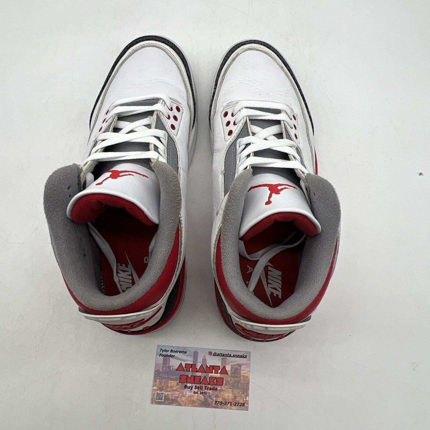 Size 9.5 - Jordan 3 Retro Mid Fire Red White Black Leather (DN3707-160)