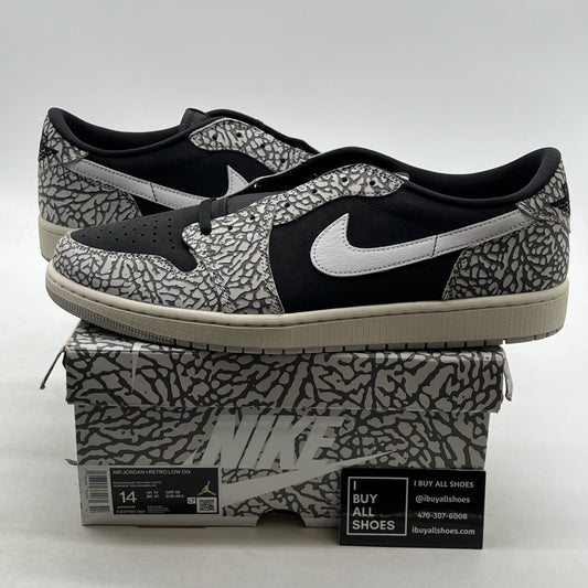 Size 14 - Air Jordan 1 Retro OG Low Black Cement (CV0790-001)