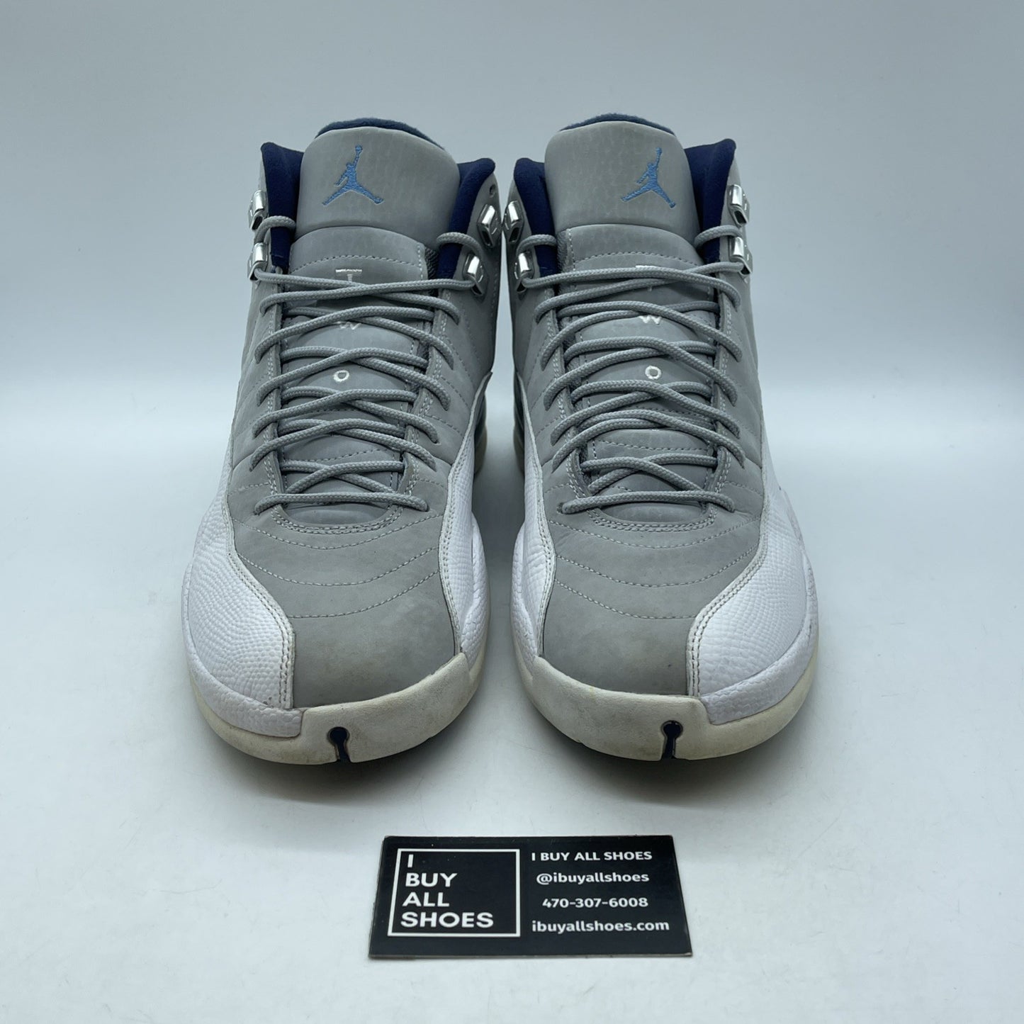 Size 11 - Air Jordan 12 Retro Grey University Blue White Suede (130690-007)