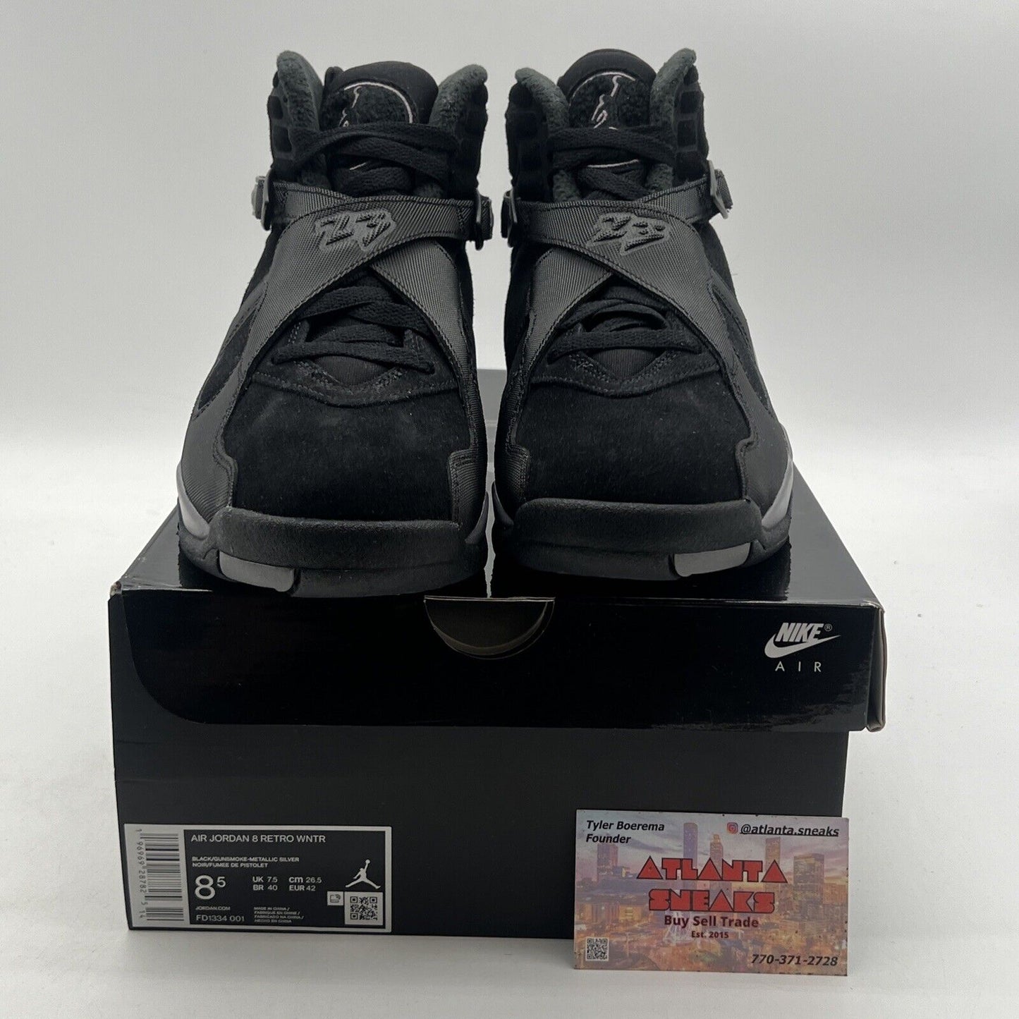 Size 8.5 - Air Jordan 8 Retro Winterized Gunsmoke (FD1334-001)