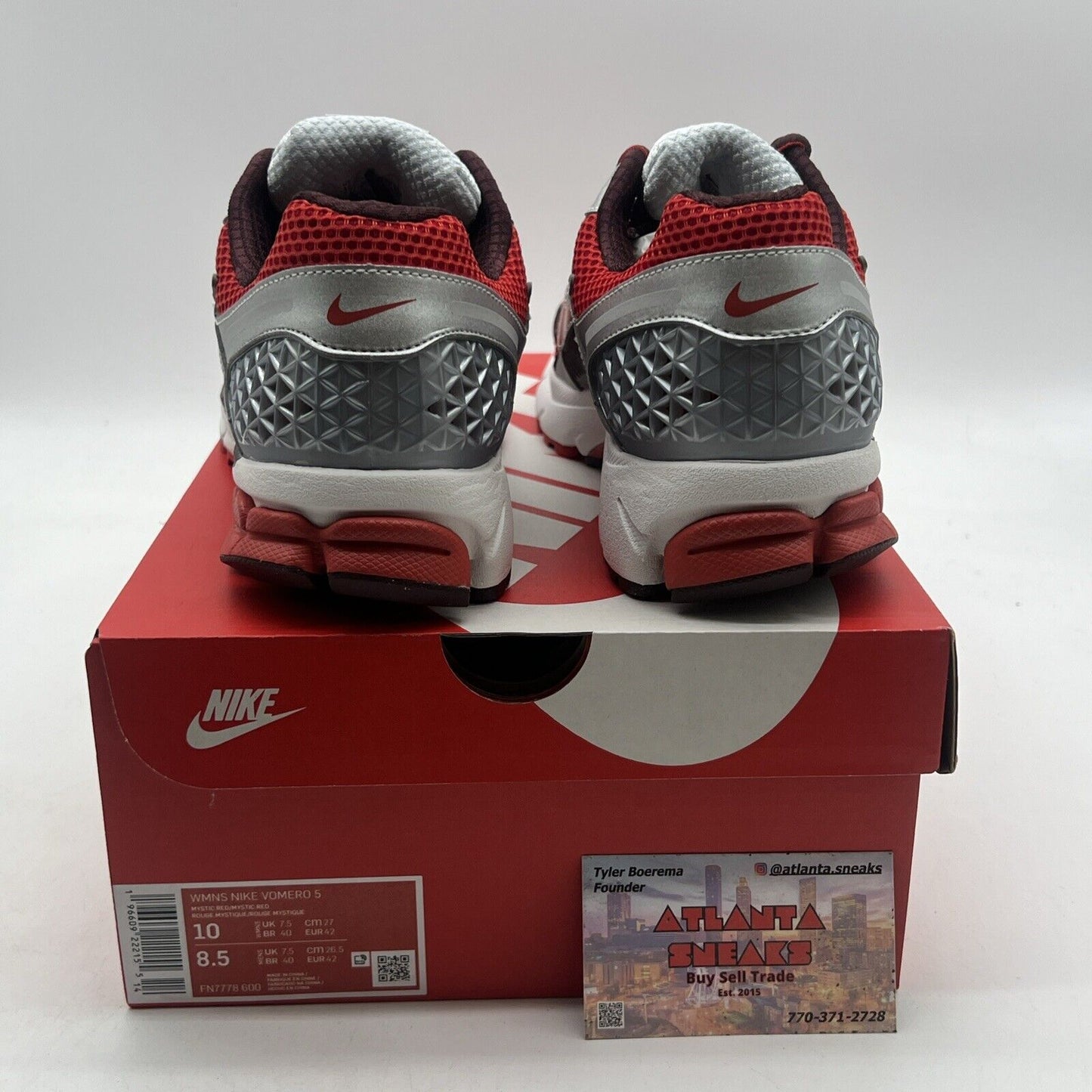 Size 10 - Nike Air Zoom Vomero 5 Mystic Red W (FN7778-600)