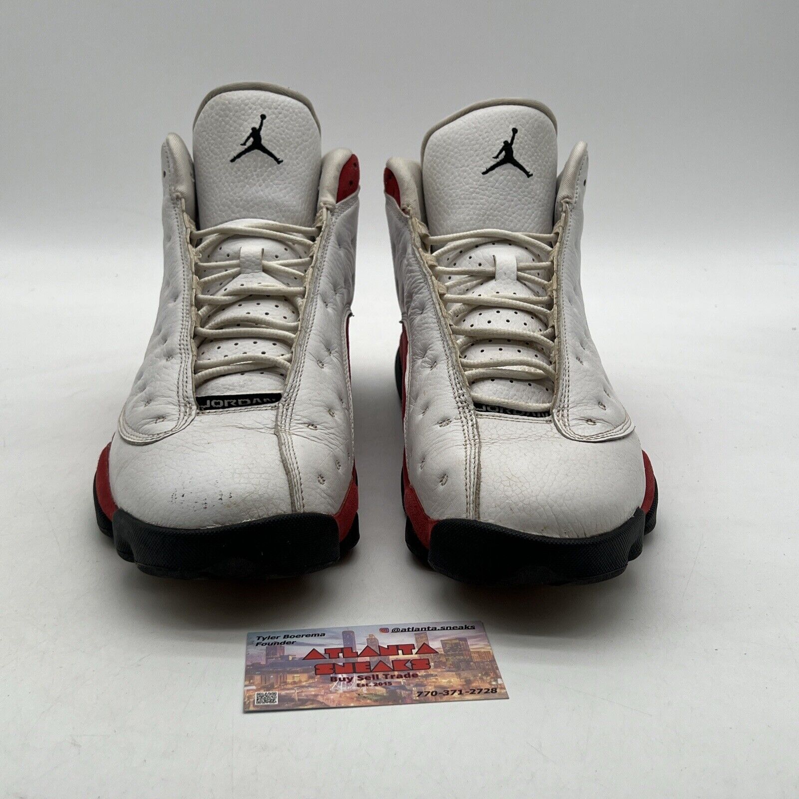 Size 11 - Jordan 13 Retro Chicago 2017 White Red Leather Suede (414571-122)