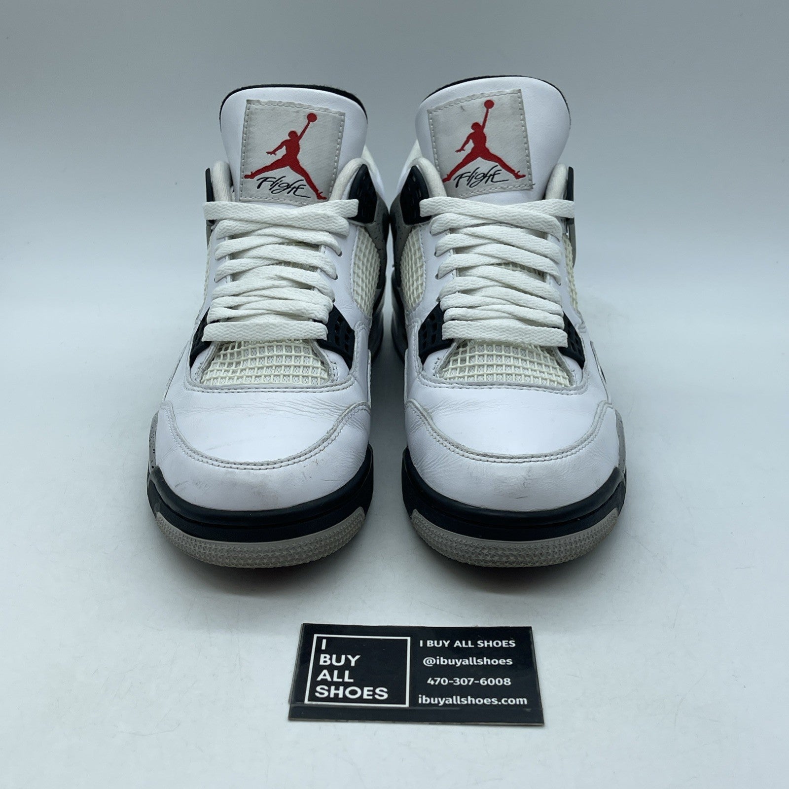 Size 9 - Air Jordan 4 Retro OG Mid White Cement (840606-192)