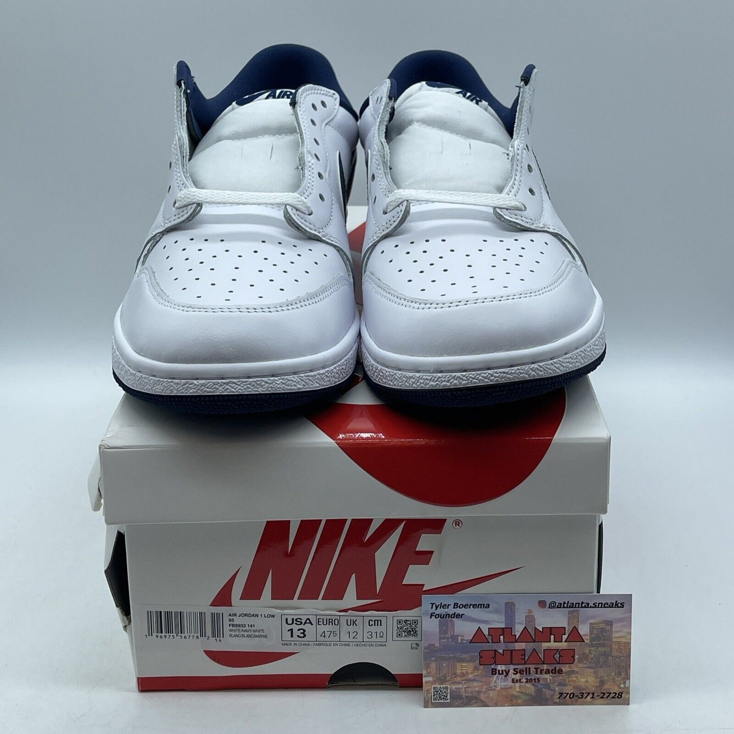 Size 13 - Air Jordan 1 Retro '85 OG 2024 Low Metallic Blue White (FB9933-141)