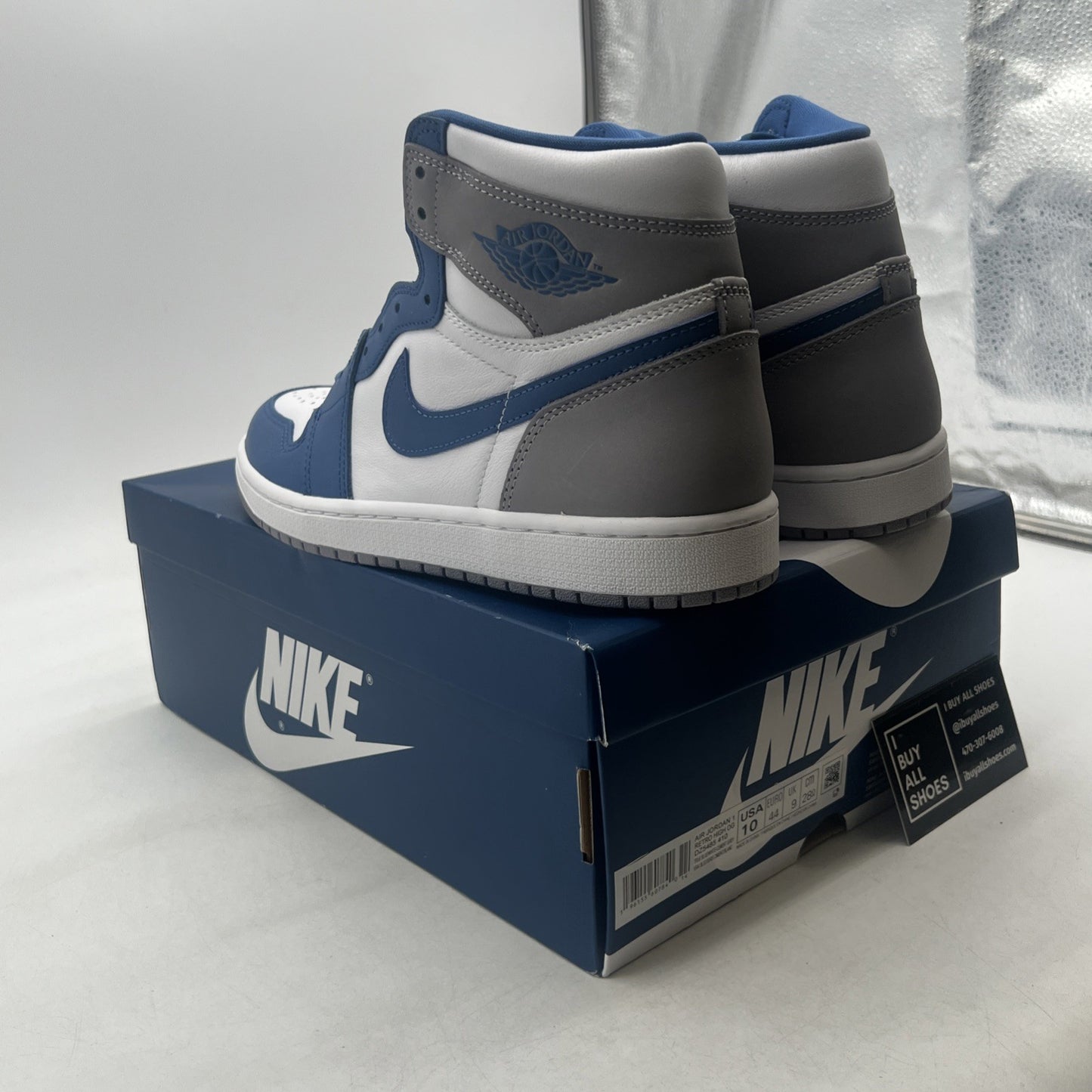 Size 10 - Air Jordan 1 Retro OG High True Blue (DZ5485-410)