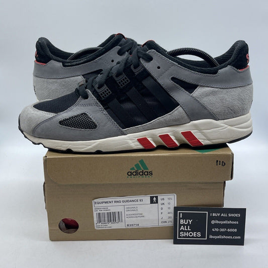 Size 10.5 - adidas Solebox x EQT Running Guidance 93 Gray Black Suede (B35714)