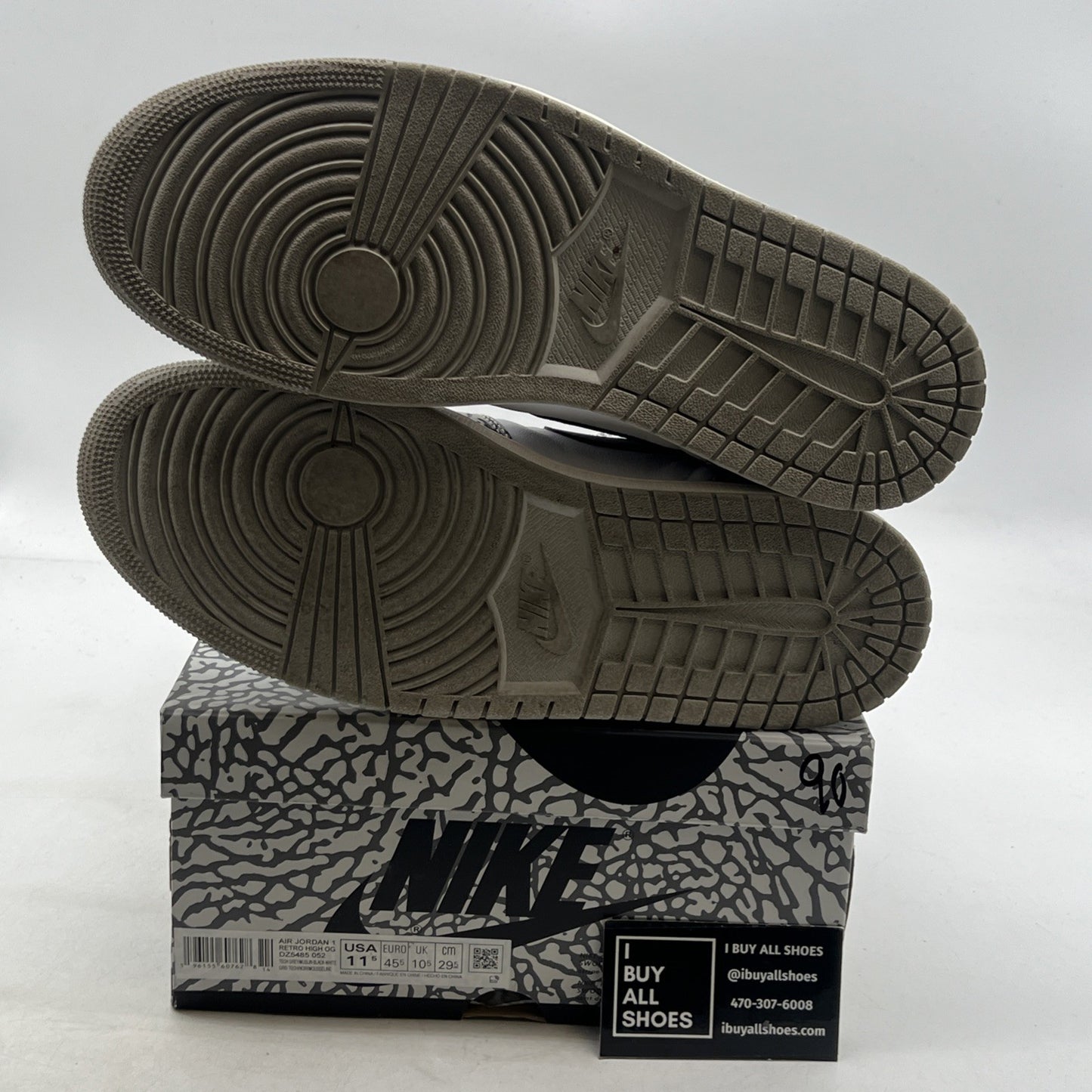Size 11.5 - Air Jordan 1 Retro OG High White Cement (DZ5485-052)