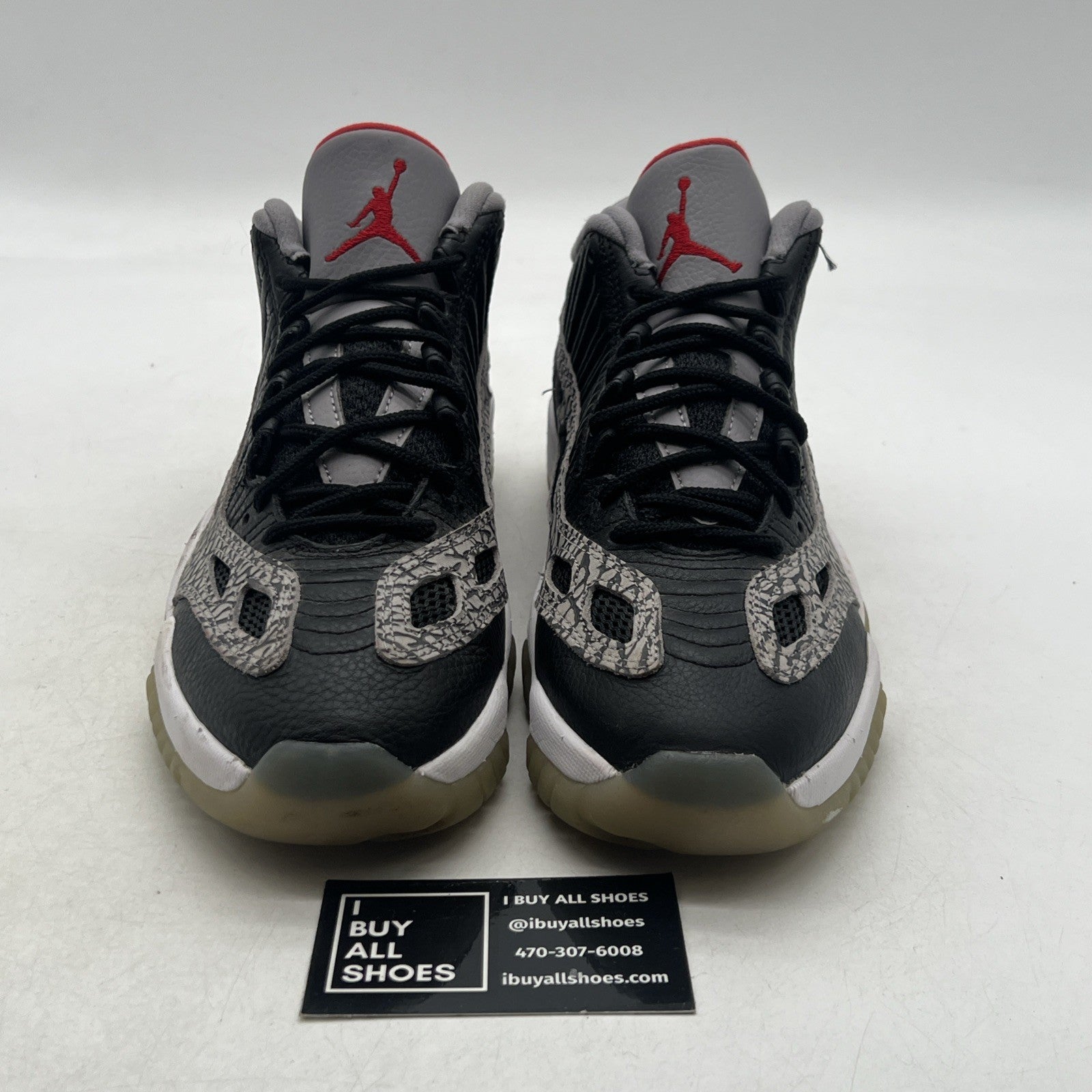 Size 9 - Air Jordan 11 Retro IE Low Black Cement (919712-006)