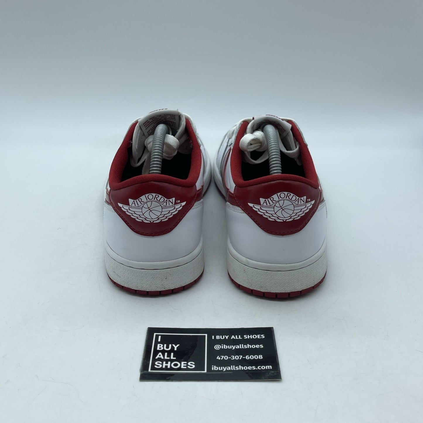 Size 9.5 - Air Jordan 1 Retro OG Low Varsity Red White Leather (705329-101)