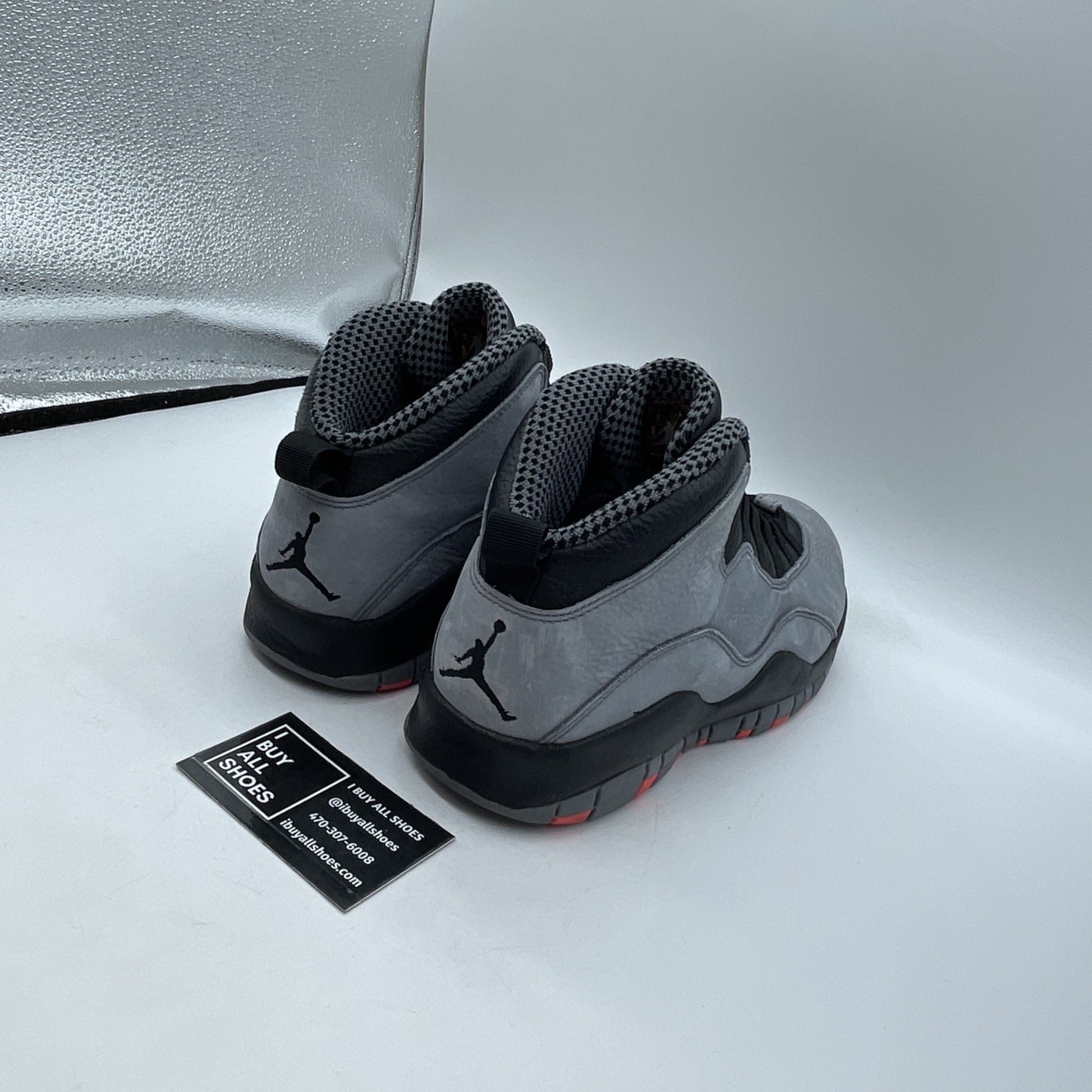 Size 9.5 - Air Jordan 10 Retro Cool Grey Black Suede Leather (310805-023)