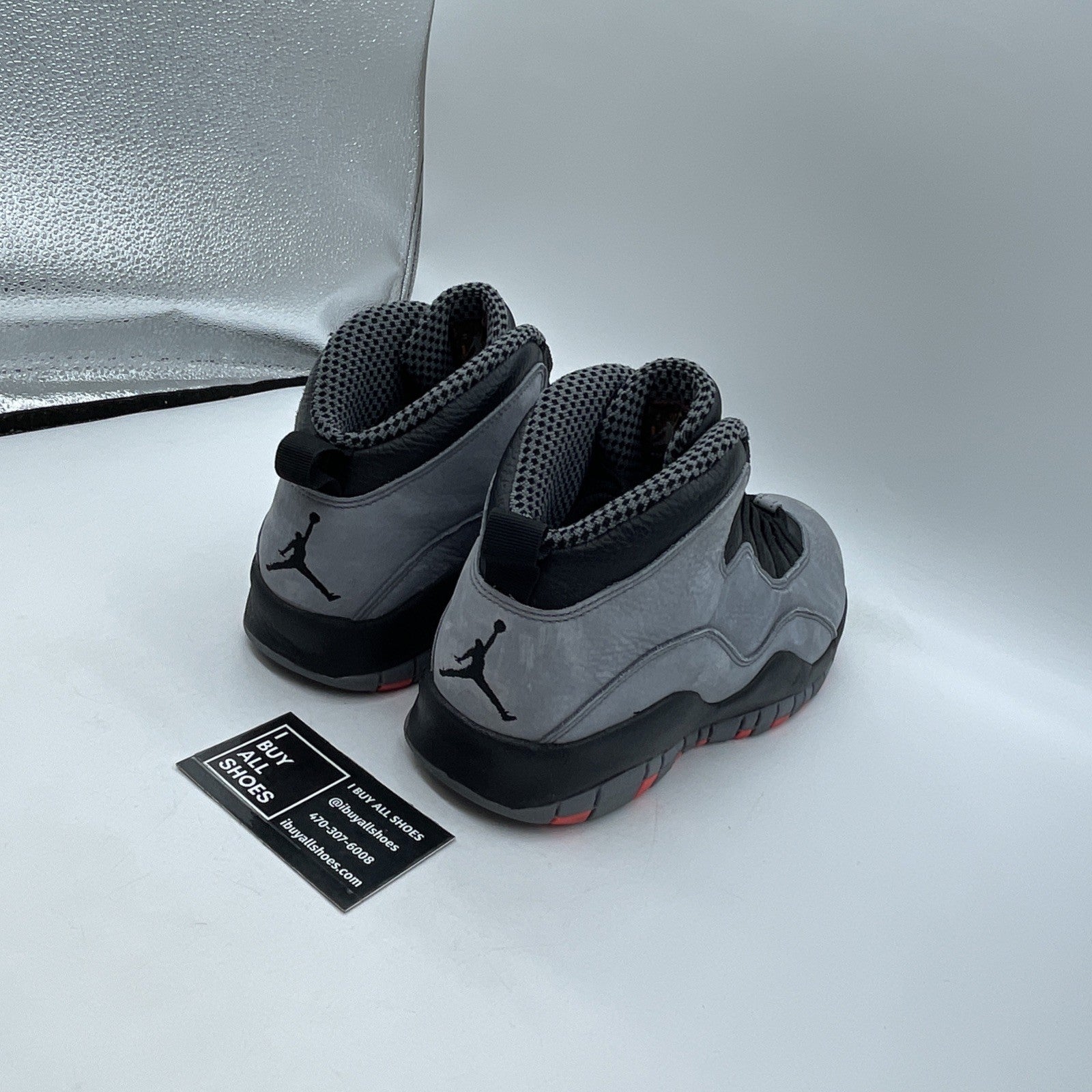Size 9.5 - Air Jordan 10 Retro Cool Grey Black Suede Leather (310805-023)