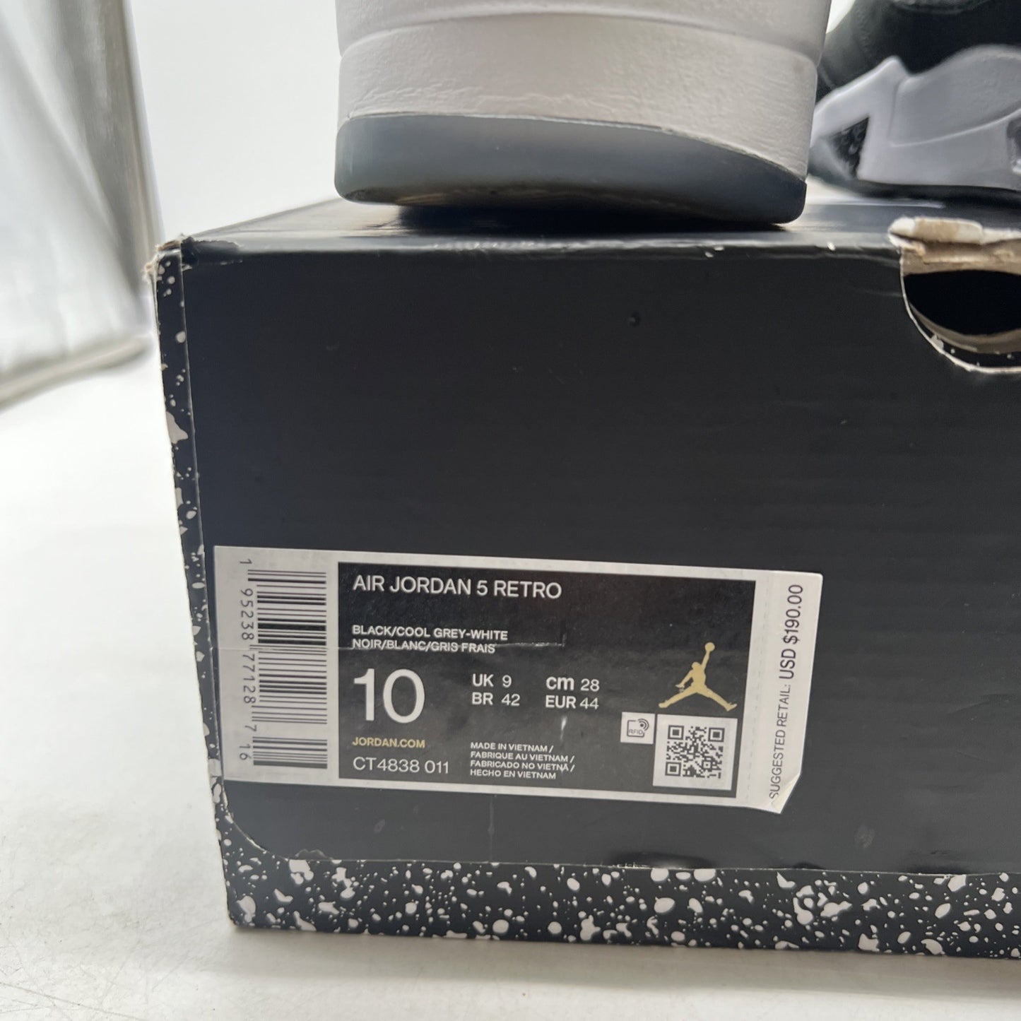 Size 10 - Air Jordan 5 Retro Mid Oreo (CT4838-011)