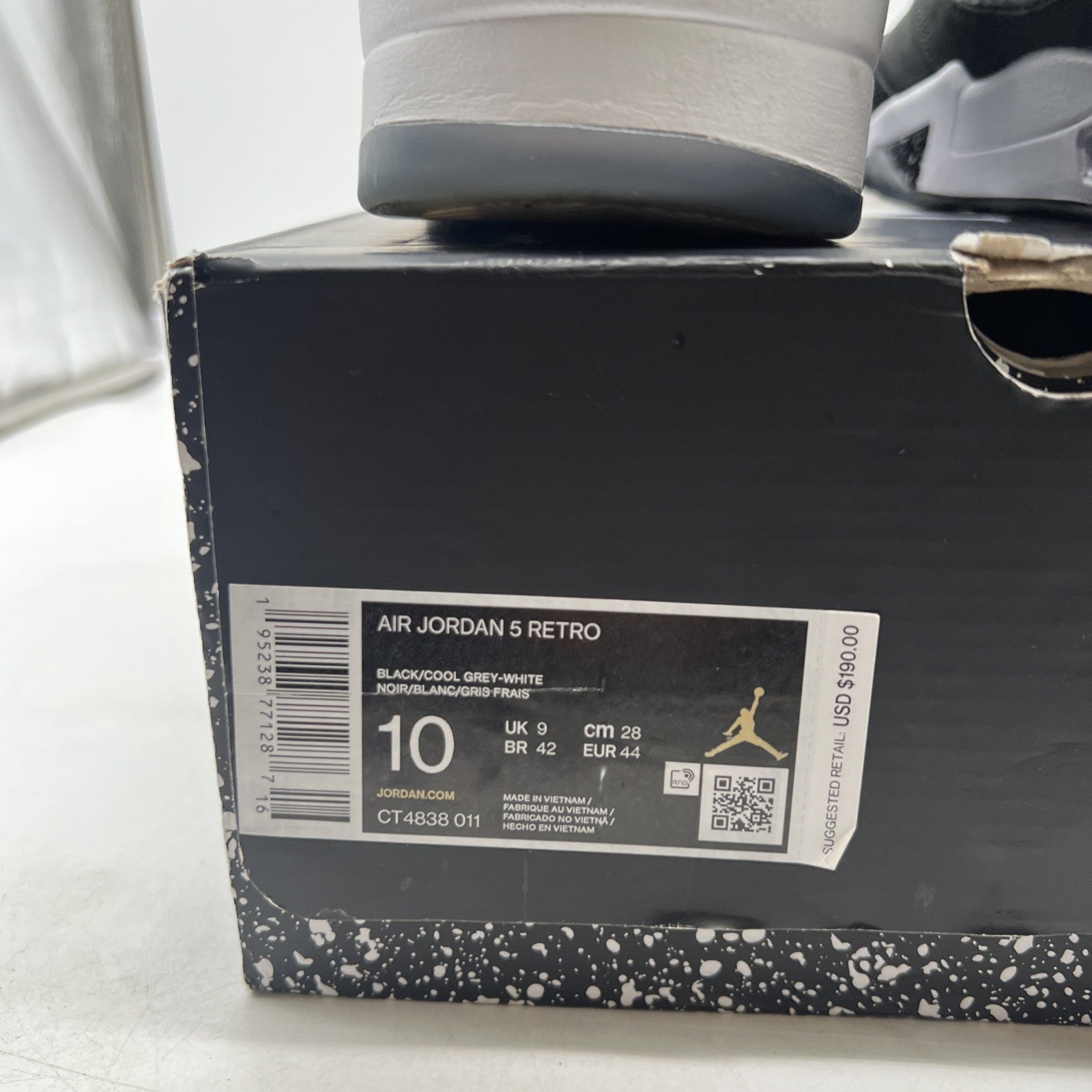 Size 10 - Air Jordan 5 Retro Mid Oreo (CT4838-011)