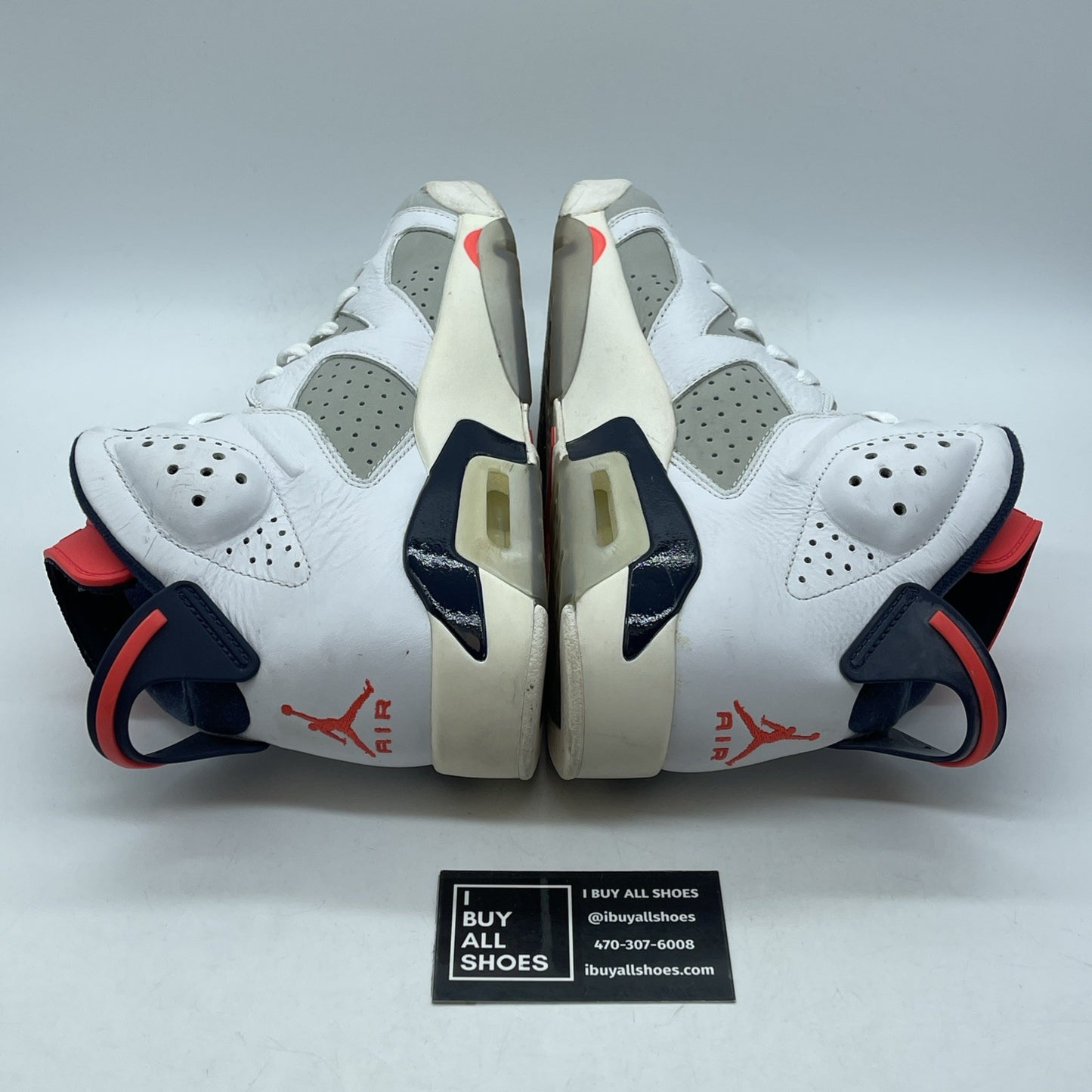 Size 9 - Air Jordan 6 Retro Tinker Grey White Leather (384664-104)