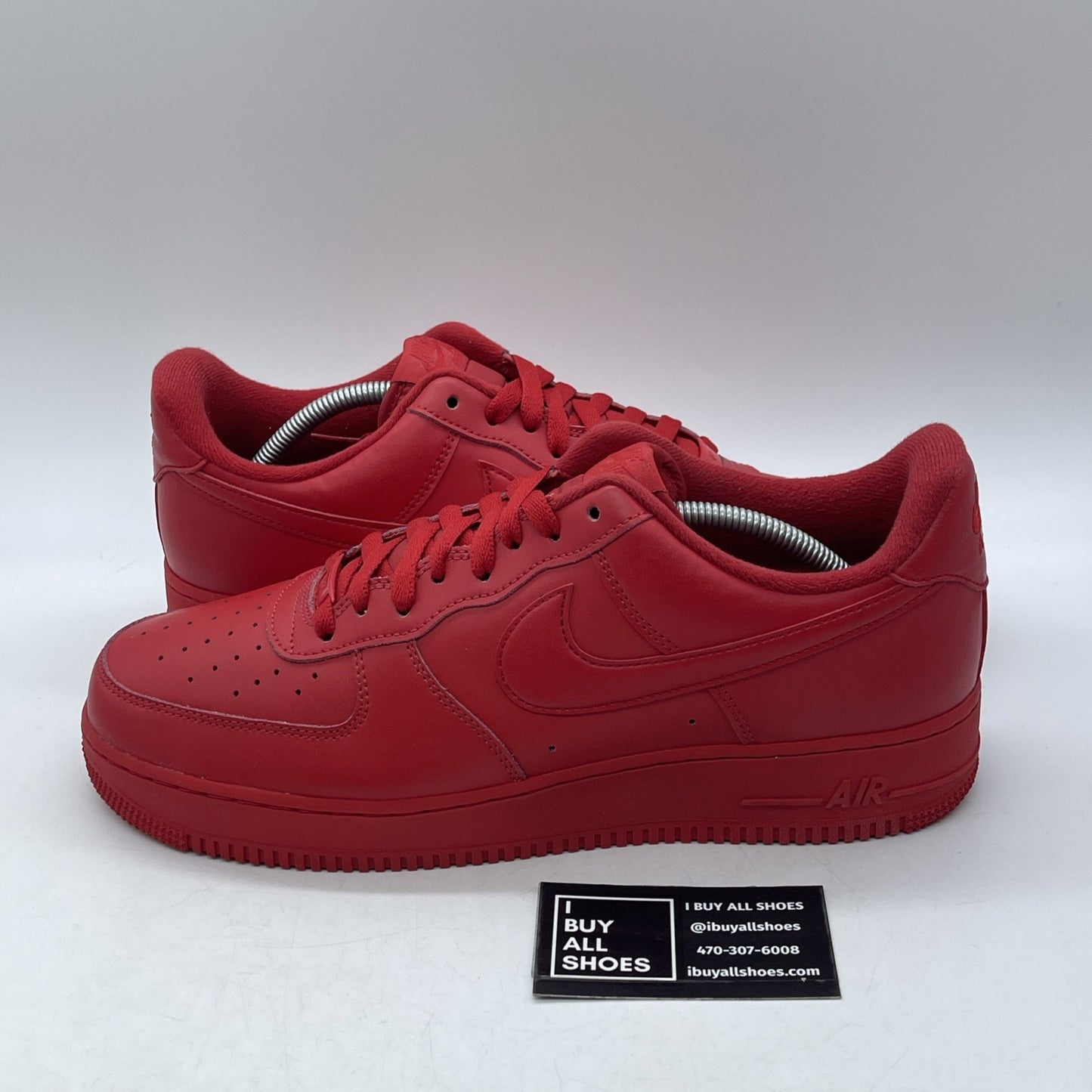 Size 11.5 - Nike Air Force 1 Low Triple Red Leather (CW6999-600)