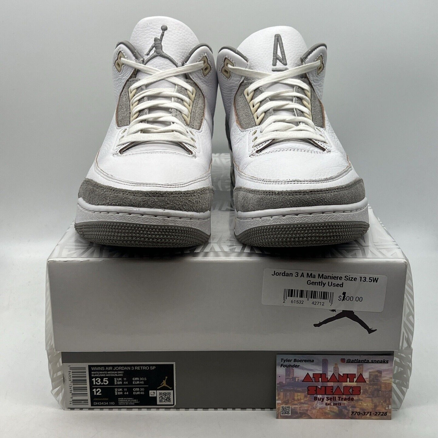 Size 13.5 - Jordan 3 Retro SP x A Ma Maniere Low Raised By Women W (DH3434-110)