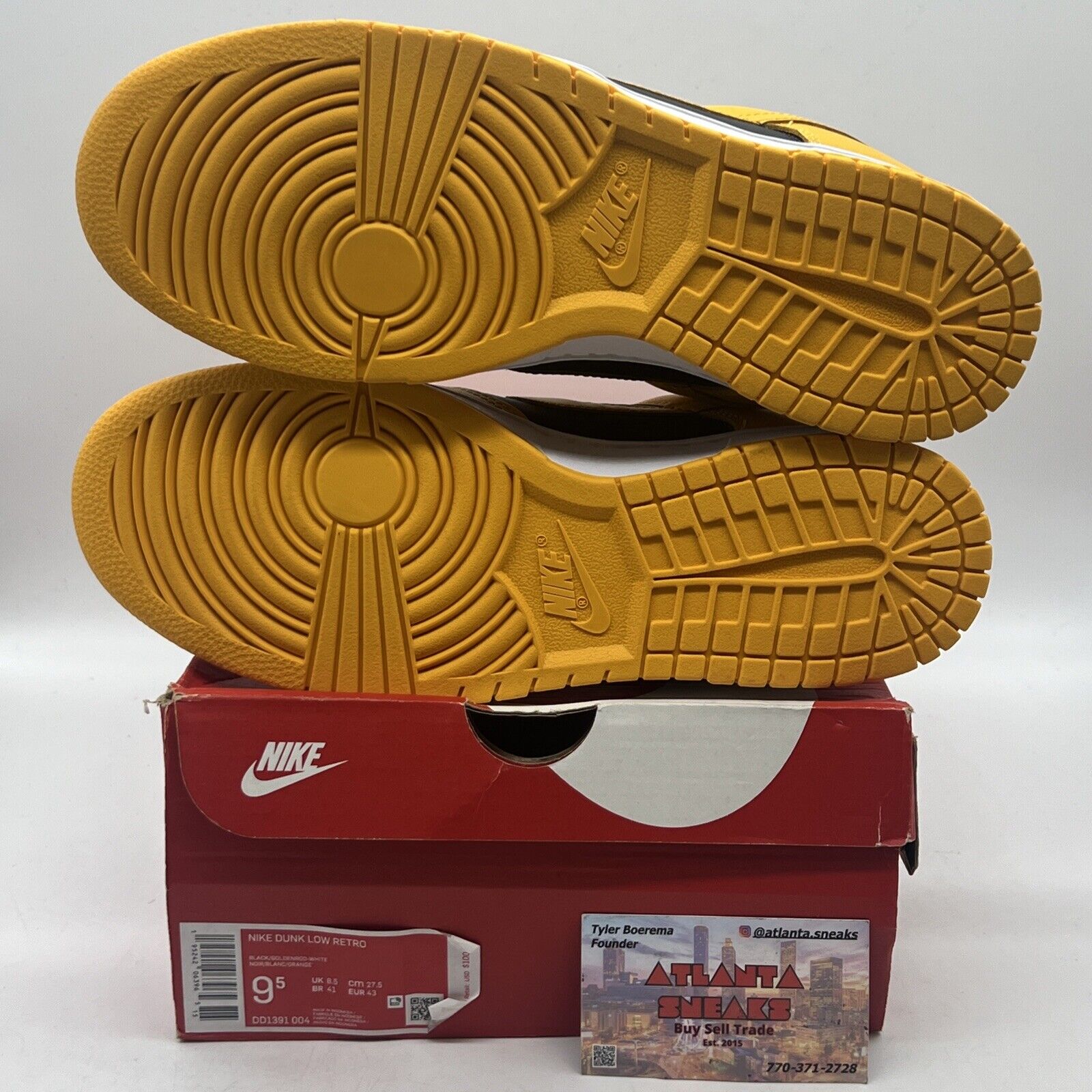 Size 9.5 - Nike Dunk Low Championship Goldenrod 2021 Brand New Og All