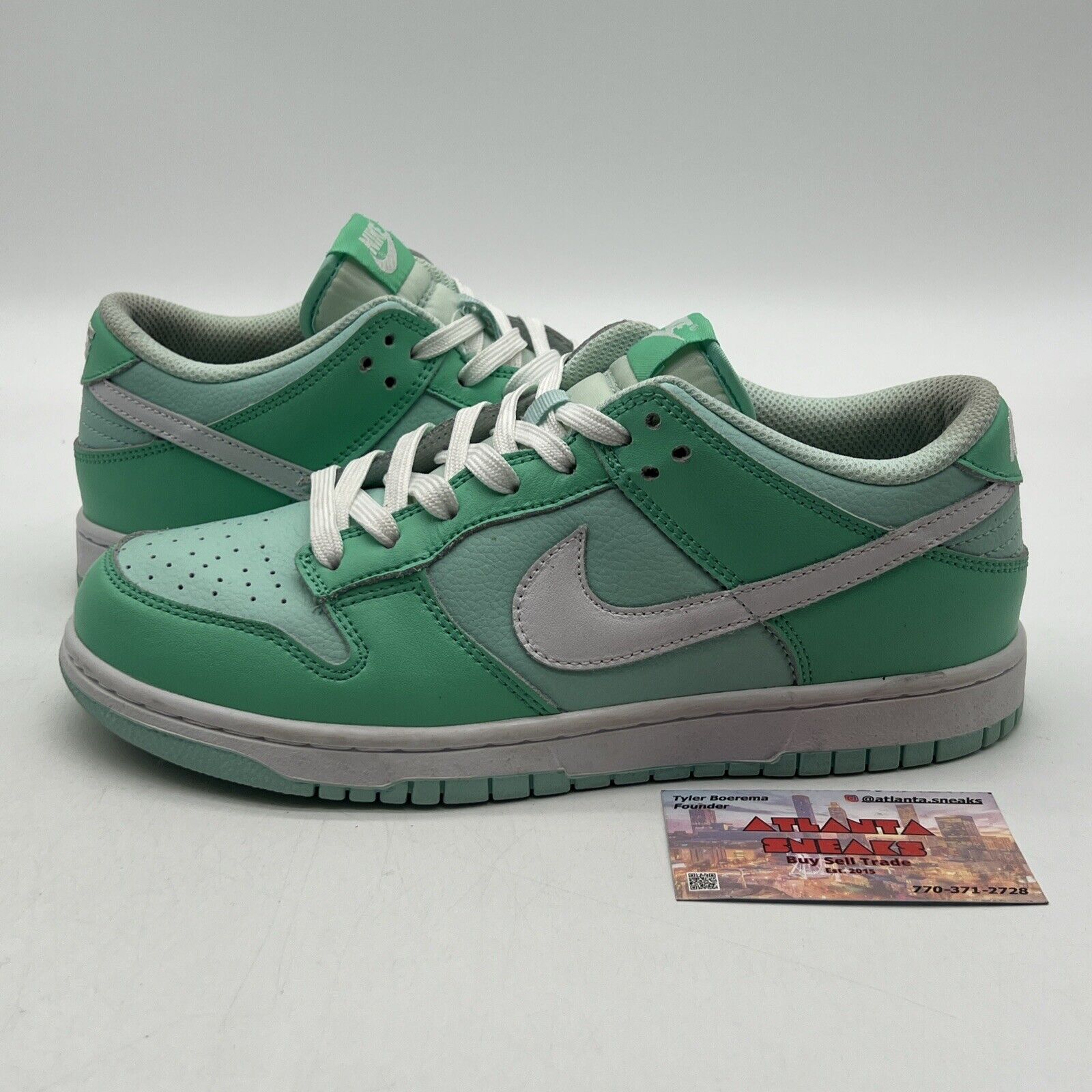 Size 8 - Nike Dunk Low Mint Foam Light Menta White Leather (DV0833-102)