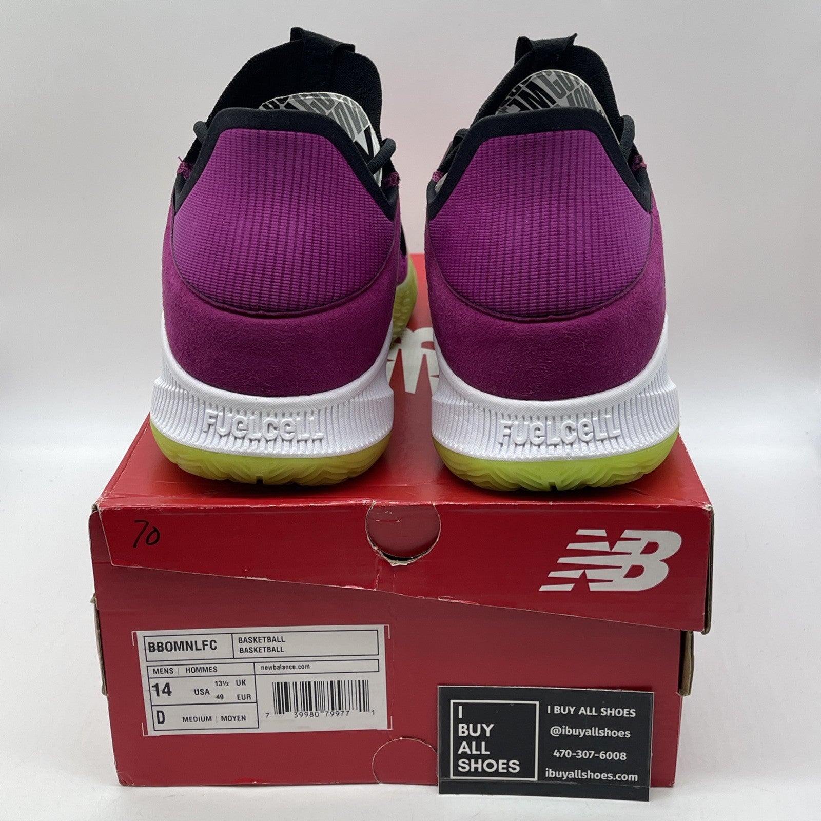 Size 14 - New Balance OMN1S Low Purple Green Black Suede 2020 (BB0MNLFC)