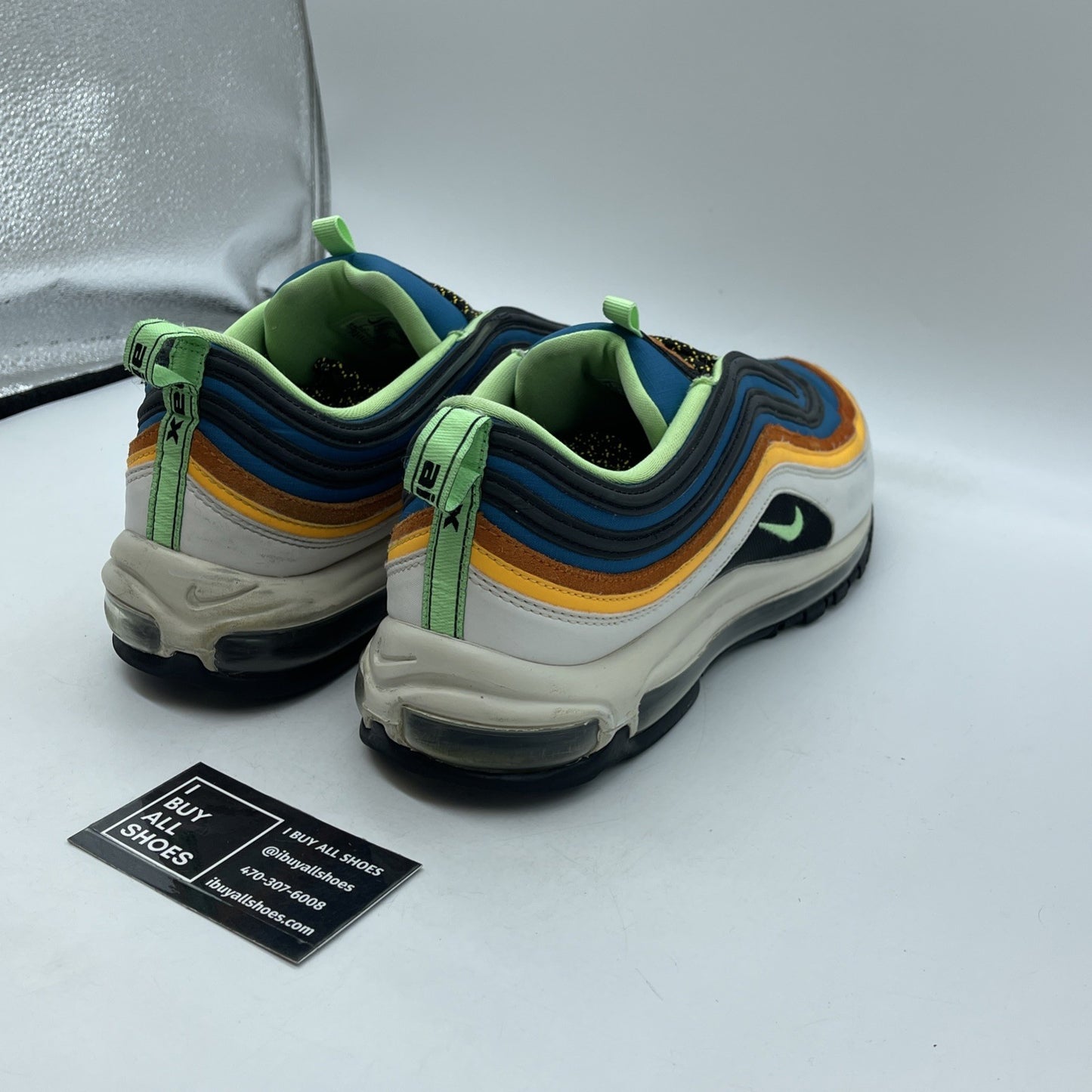 Size 13 - Nike Air Max 97 Green Abyss Illusion Green Blue Suede (CZ7868-300)