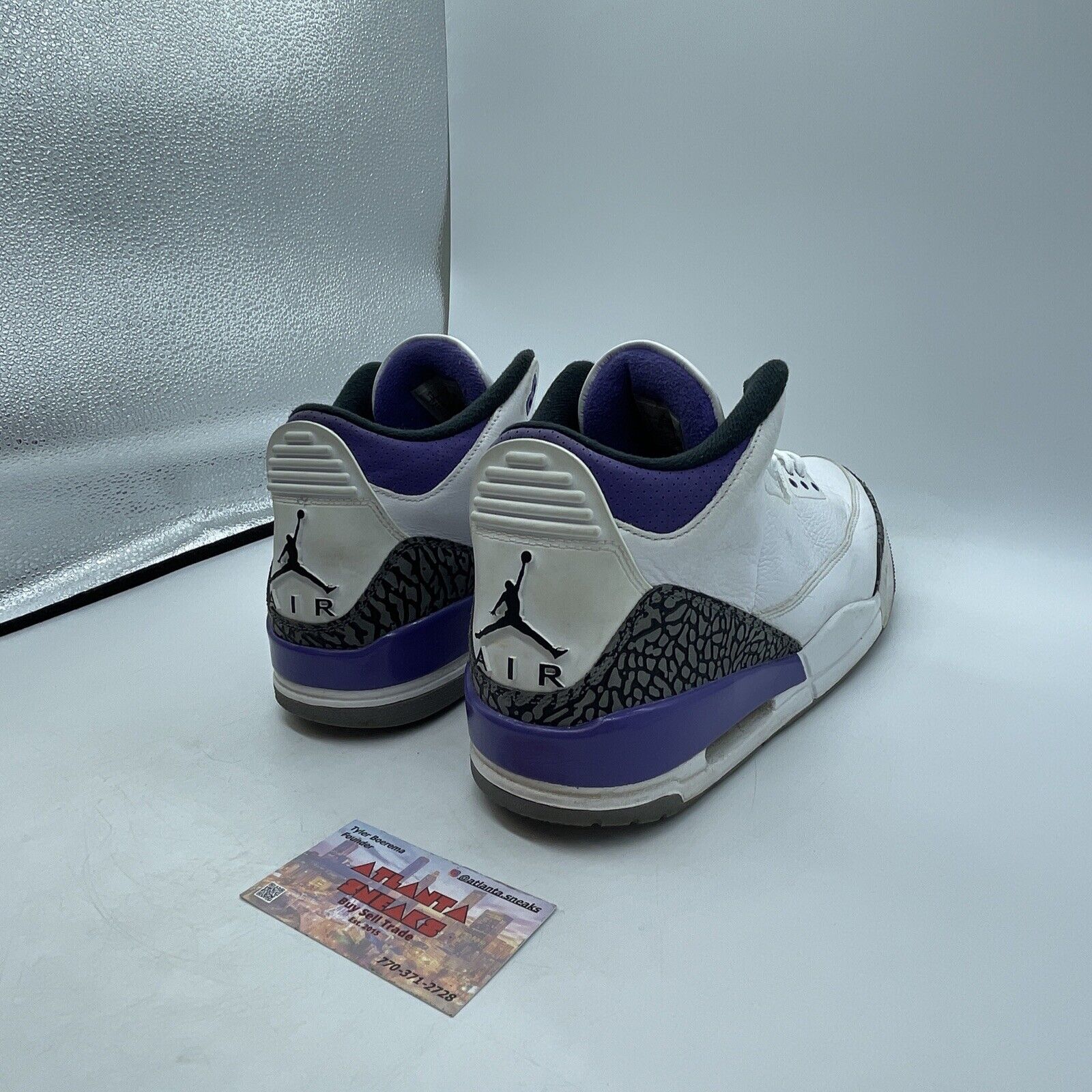 Size 12 - Jordan 3 Retro Mid Dark Iris Purple White Grey Black (CT8532-105)