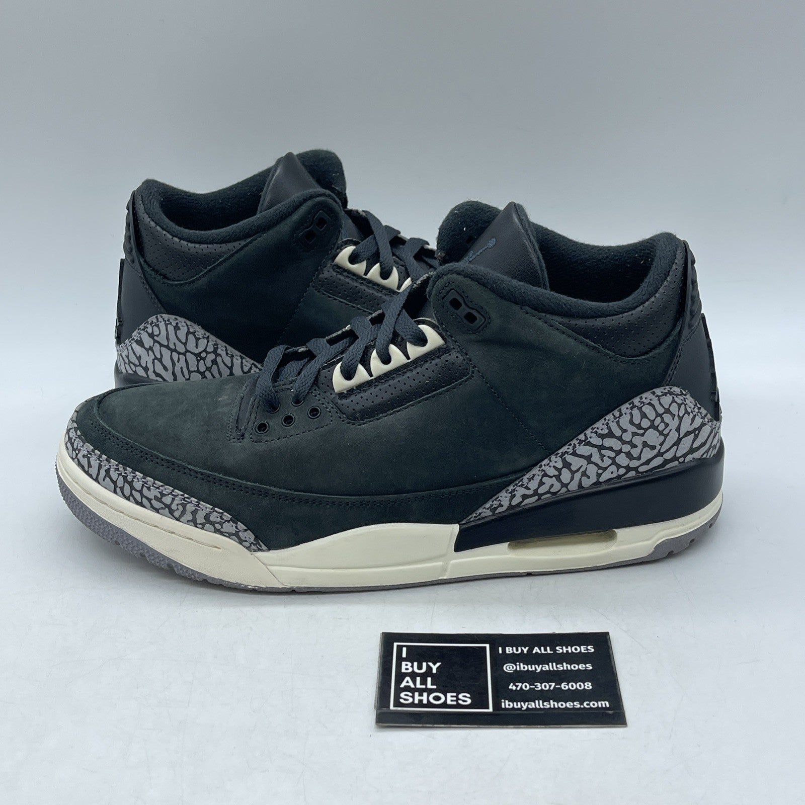 Size 11.5W - Air Jordan 3 Retro Mid Off Noir (CK9246-001)
