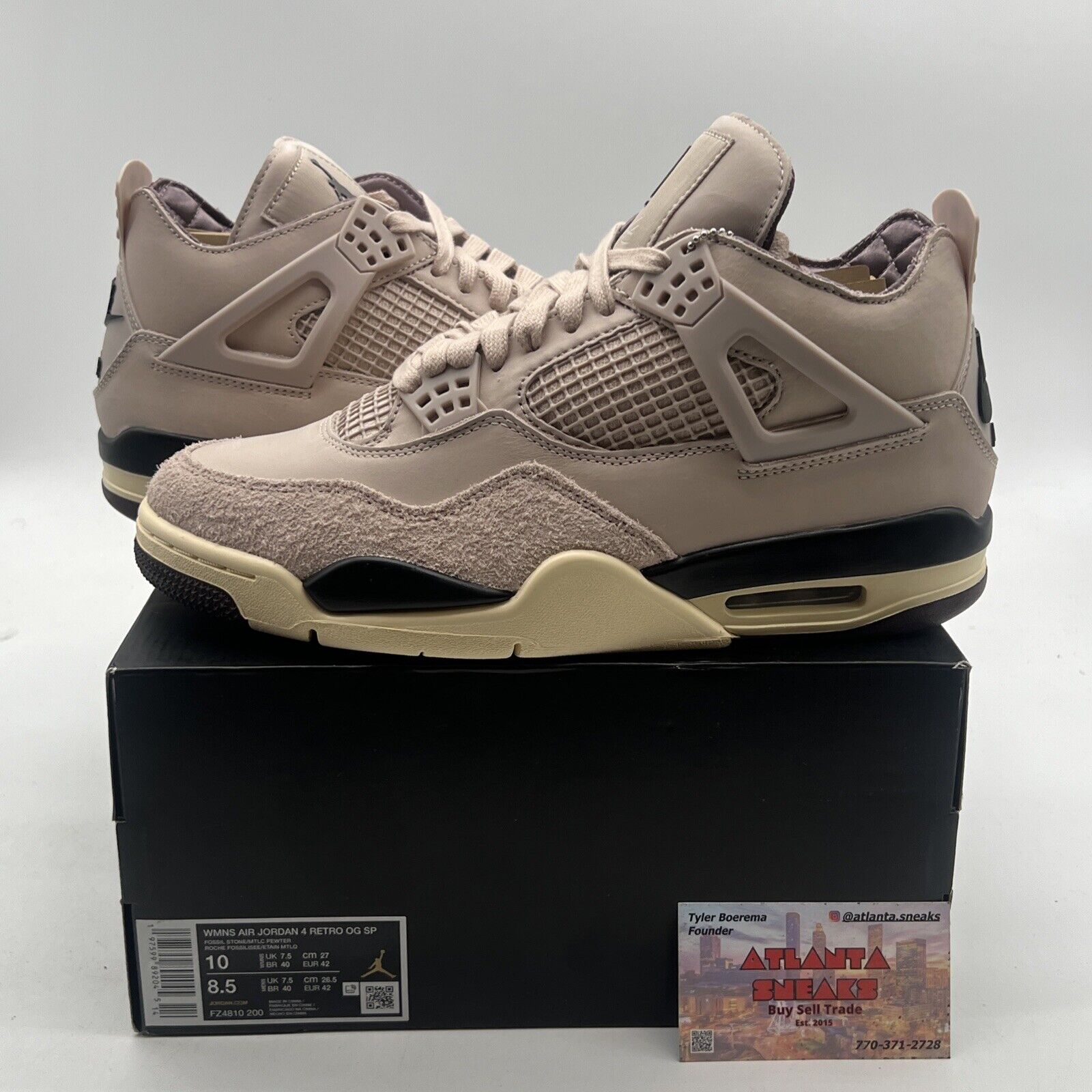 Size 10W - A Ma Maniére x Air Jordan 4 Retro While You Were Sleeping FZ4810-200