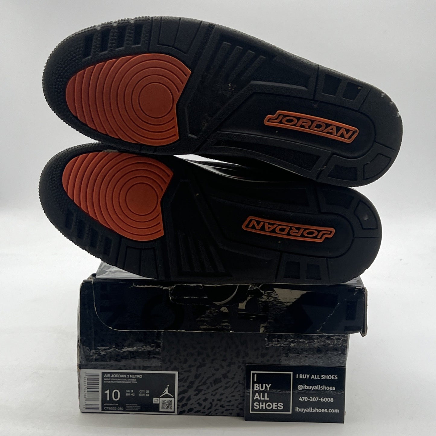 Size 10 - Air Jordan 3 Retro 2023 Mid Fear (CT8532-080)