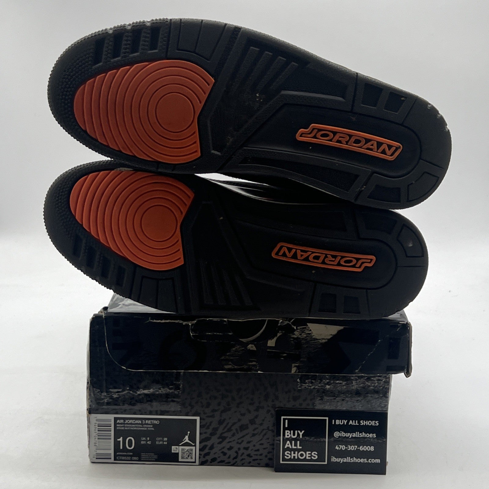 Size 10 - Air Jordan 3 Retro 2023 Mid Fear (CT8532-080)