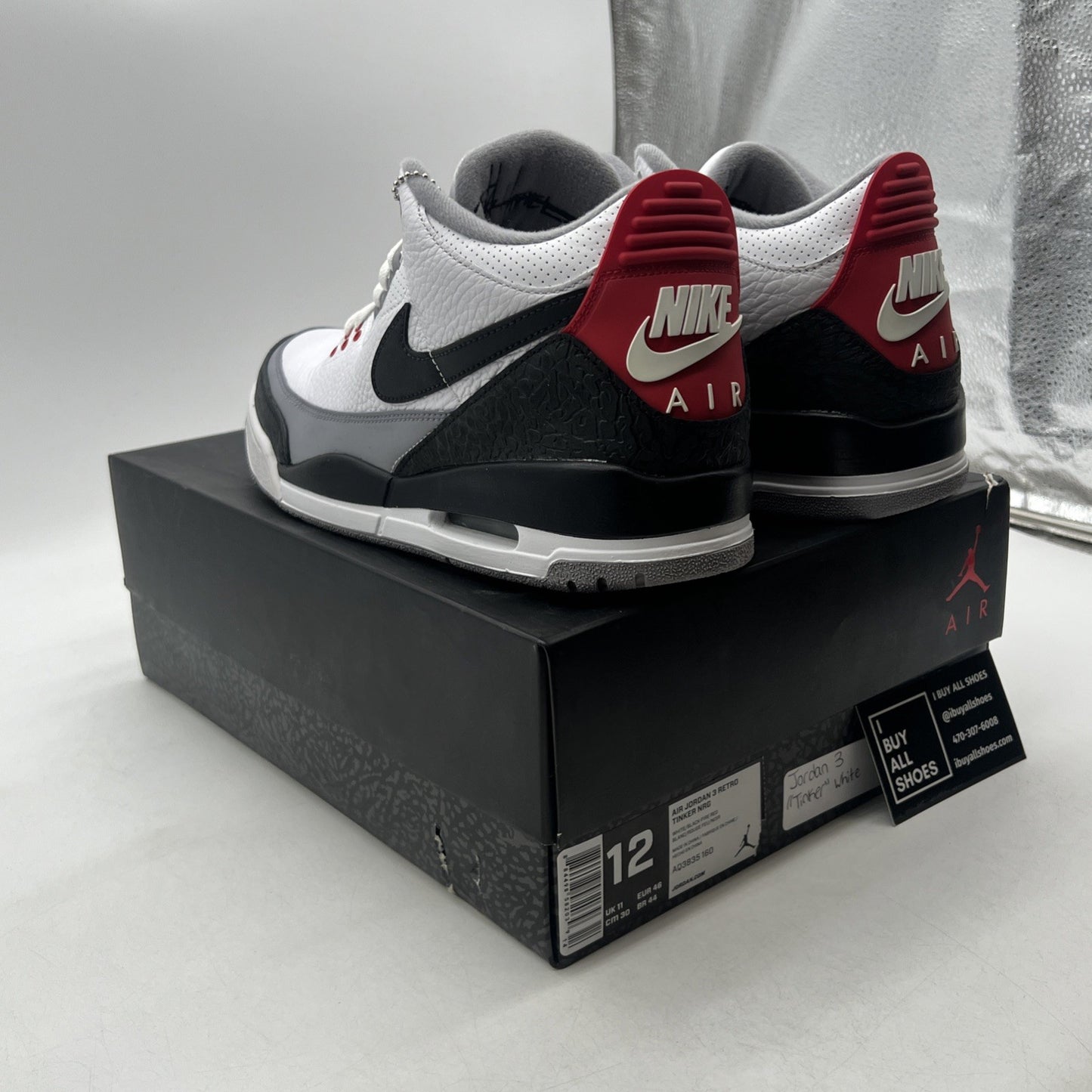 Size 12 - Air Jordan 3 Retro NRG Tinker 2018 (AQ3835-160)