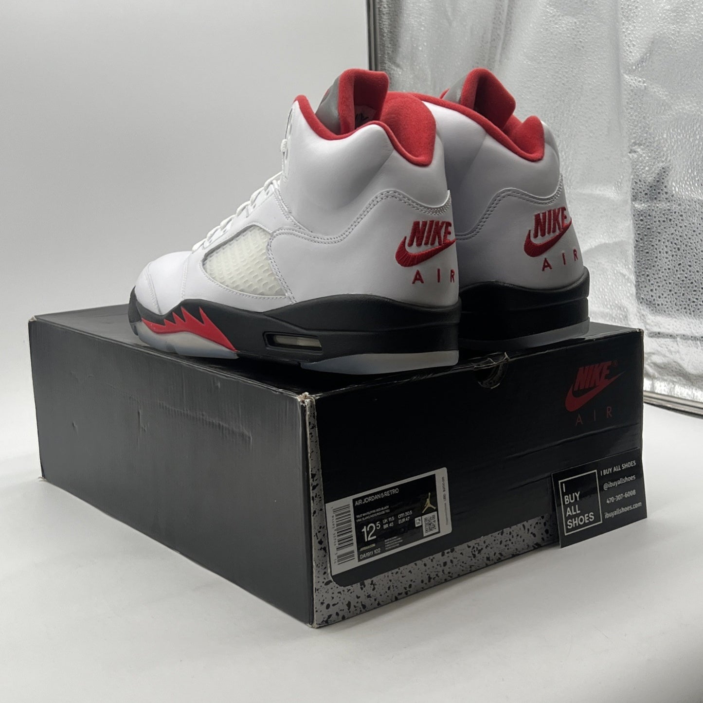 Size 12.5 - Air Jordan 5 Retro Mid Fire Red (DA1911-102)