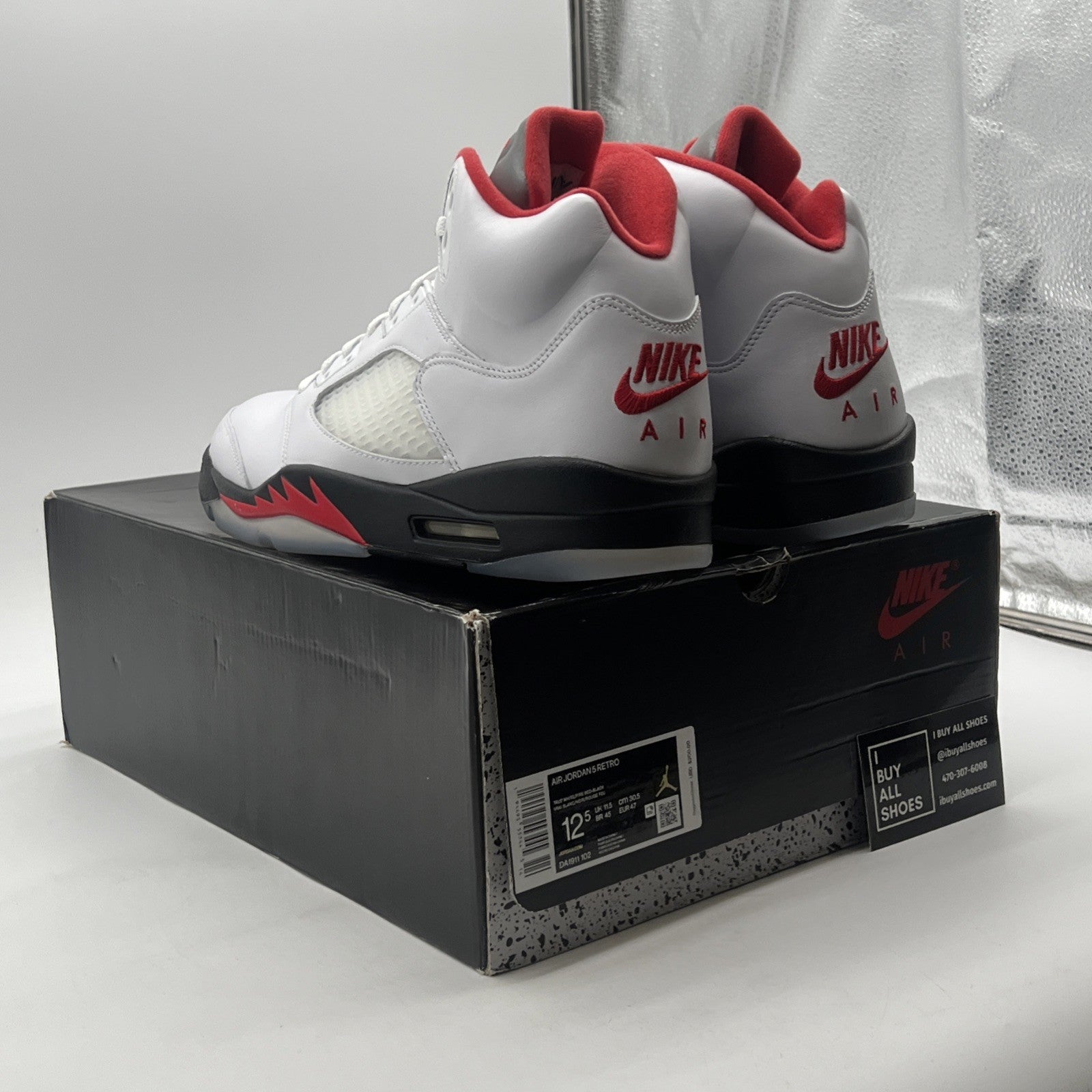 Size 12.5 - Air Jordan 5 Retro Mid Fire Red (DA1911-102)