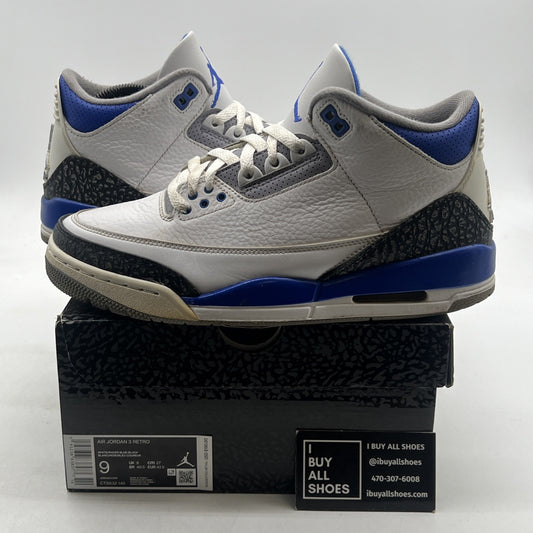 Size 9 - Air Jordan 3 Retro Mid Racer Blue (CT8532-145)