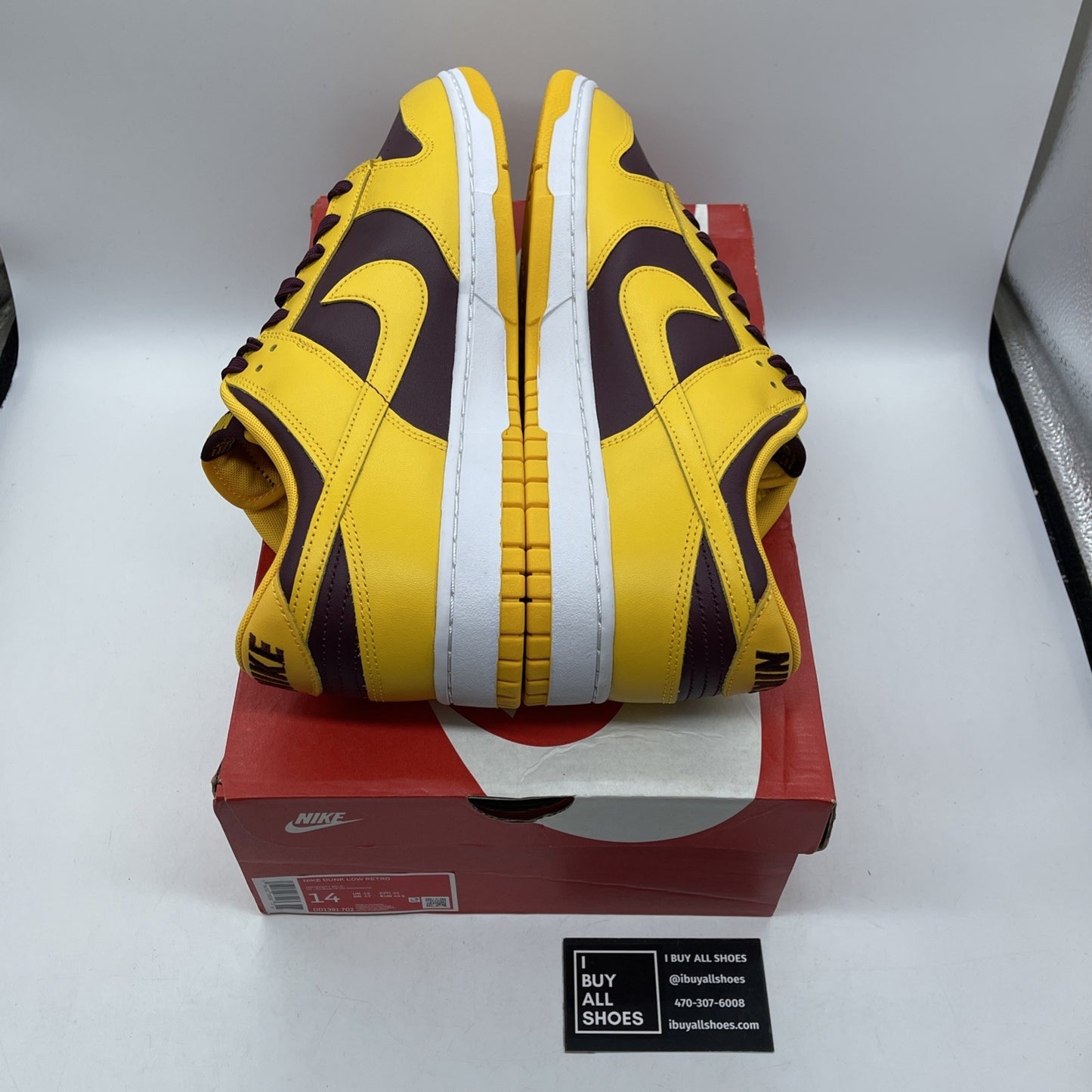 Size 14 - Nike Dunk Low Retro Arizona State Sun Devils Yellow (DD1391-702)