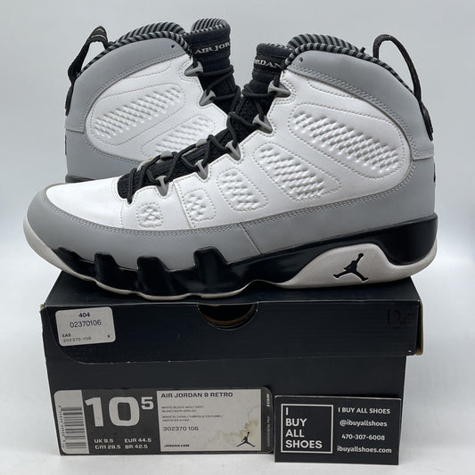 Size 10.5 - Air Jordan 9 Retro Barons Grey Black Suede Leather (302370-106)