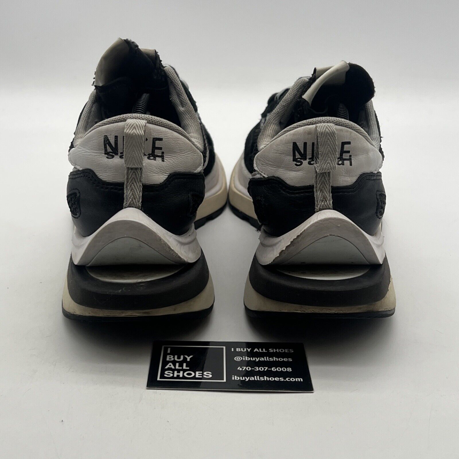 Size 12 - Nike sacai x VaporWaffle Black White (CV1363-001)