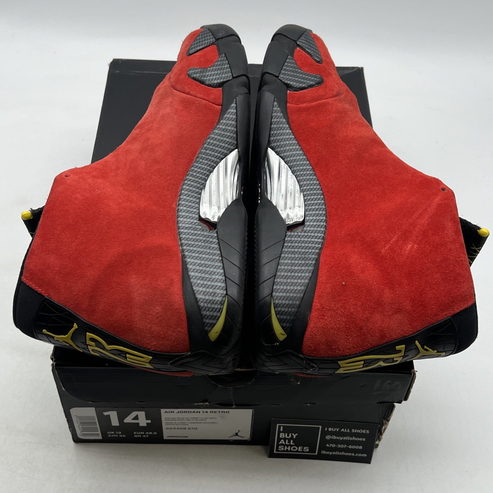Size 14 - Air Jordan 14 Retro Ferrari (654459-670)