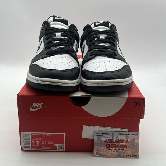 Size 13 - Nike Dunk Low Black White (DD1391-100)