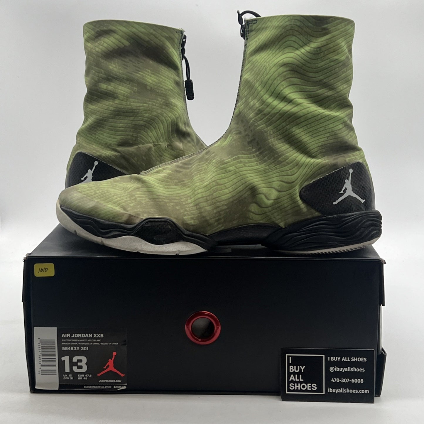 Size 13 - Air Jordan 28 Color Pack - Green Camo (584832-301)
