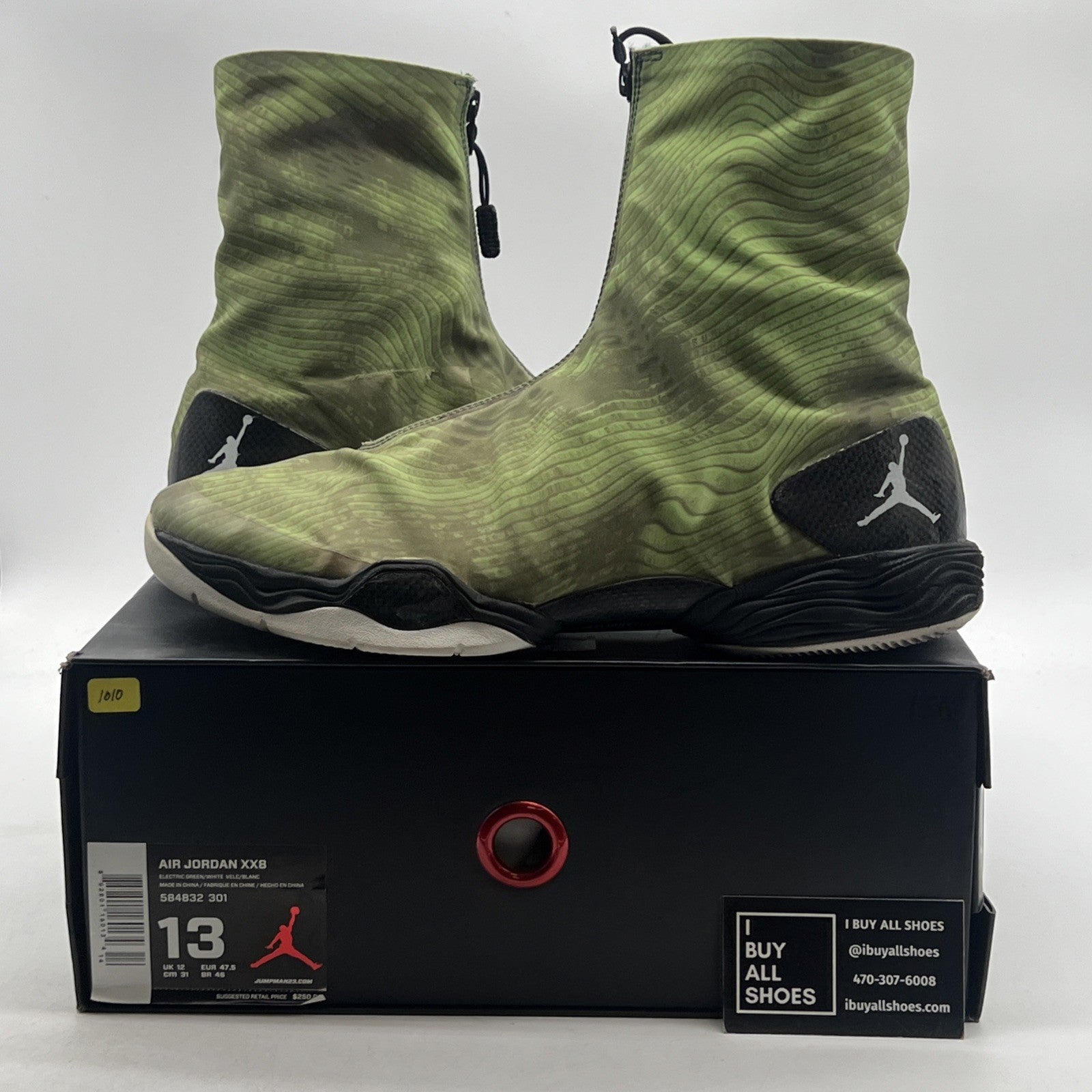 Size 13 - Air Jordan 28 Color Pack - Green Camo (584832-301)