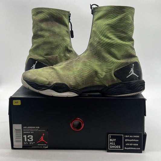 Size 13 - Air Jordan 28 Color Pack - Green Camo (584832-301)
