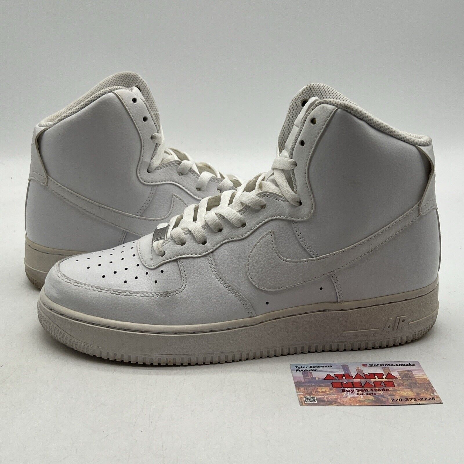 Size 10 - Nike Air Force 1 '07 High White Leather (315121-115)