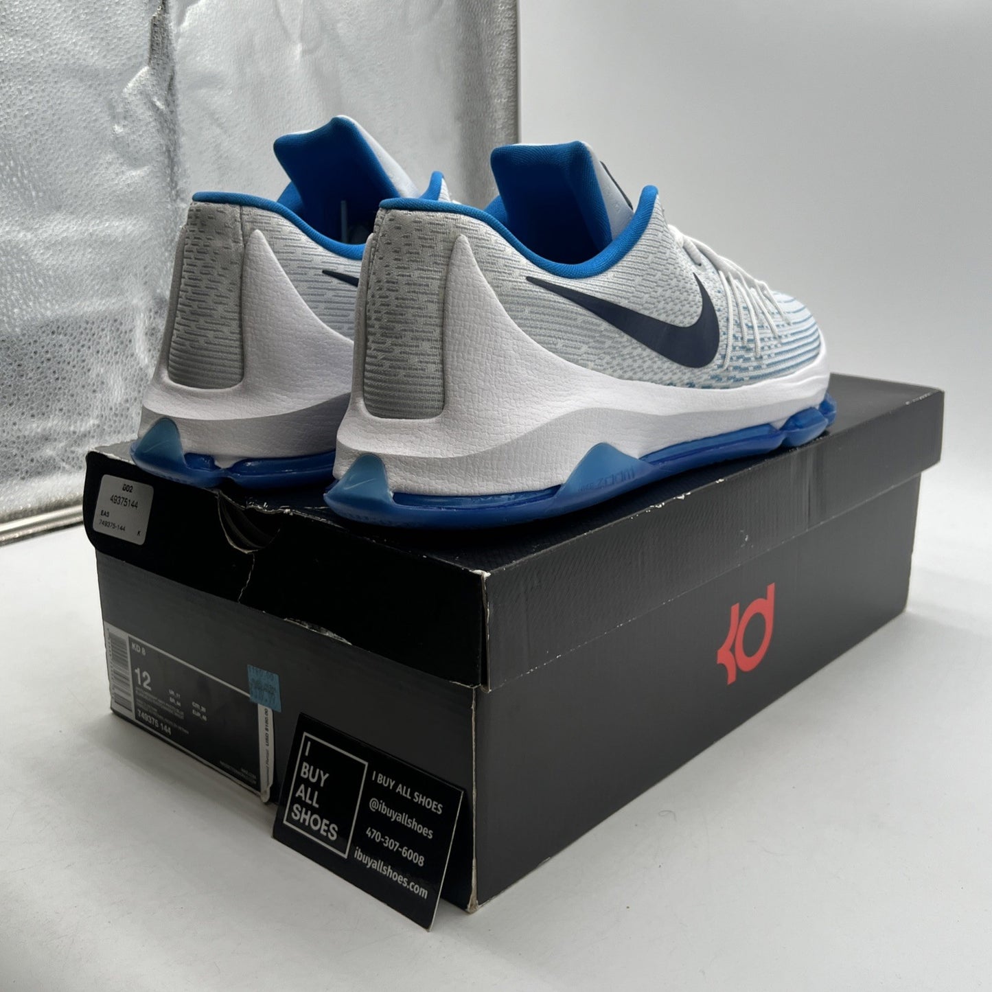 Size 12 - Nike KD 8 Photo Blue - (749375-144)