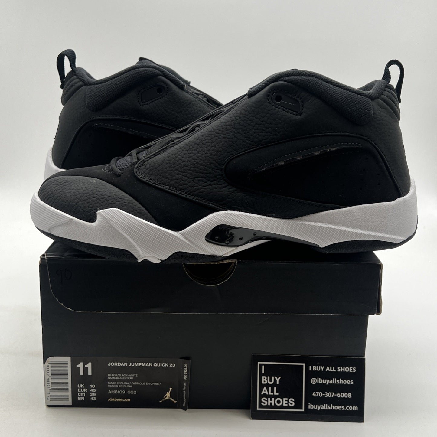 Size 11 - Jordan Jumpman Quick 23 Black (AH8109-002)