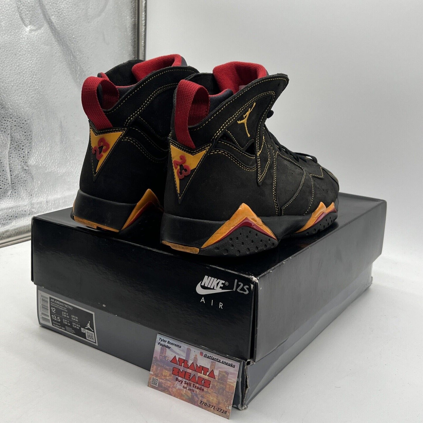 Size 12 - Jordan 7 Retro Citrus Yellow Red Suede (CU9307-081)