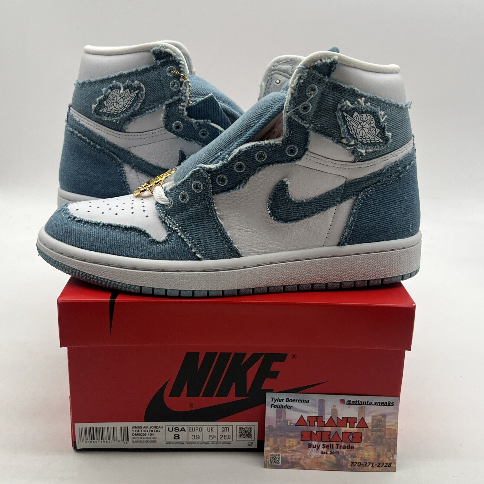 Size 8 - Air Jordan 1 High OG Denim 2022 (DM9036-104)