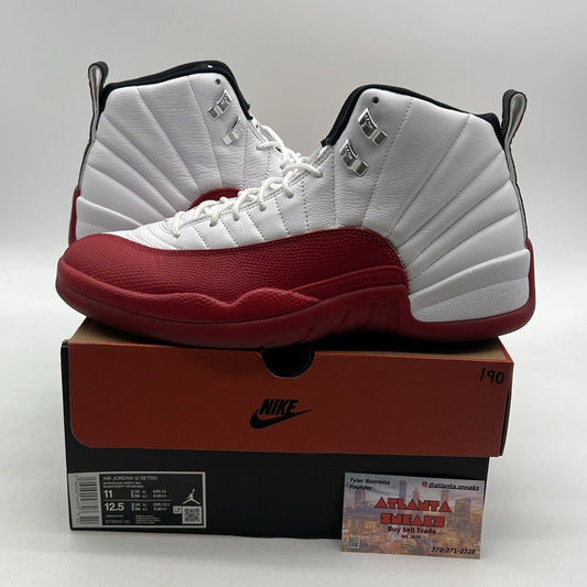 Size 11 - Jordan 12 Retro 2023 Mid Cherry White Leather (CT8013-116)