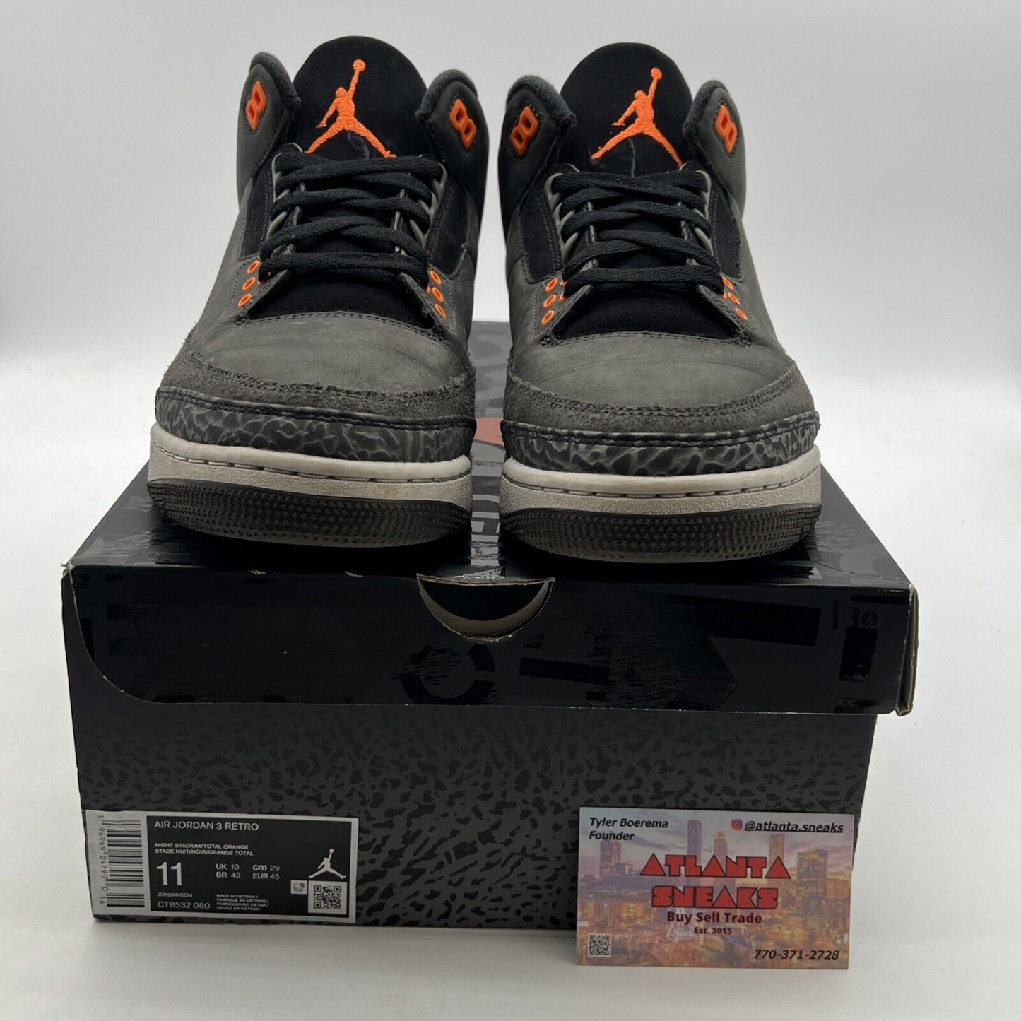 Size 11 - Air Jordan 3 Retro 2023 Mid Fear (CT8532-080)